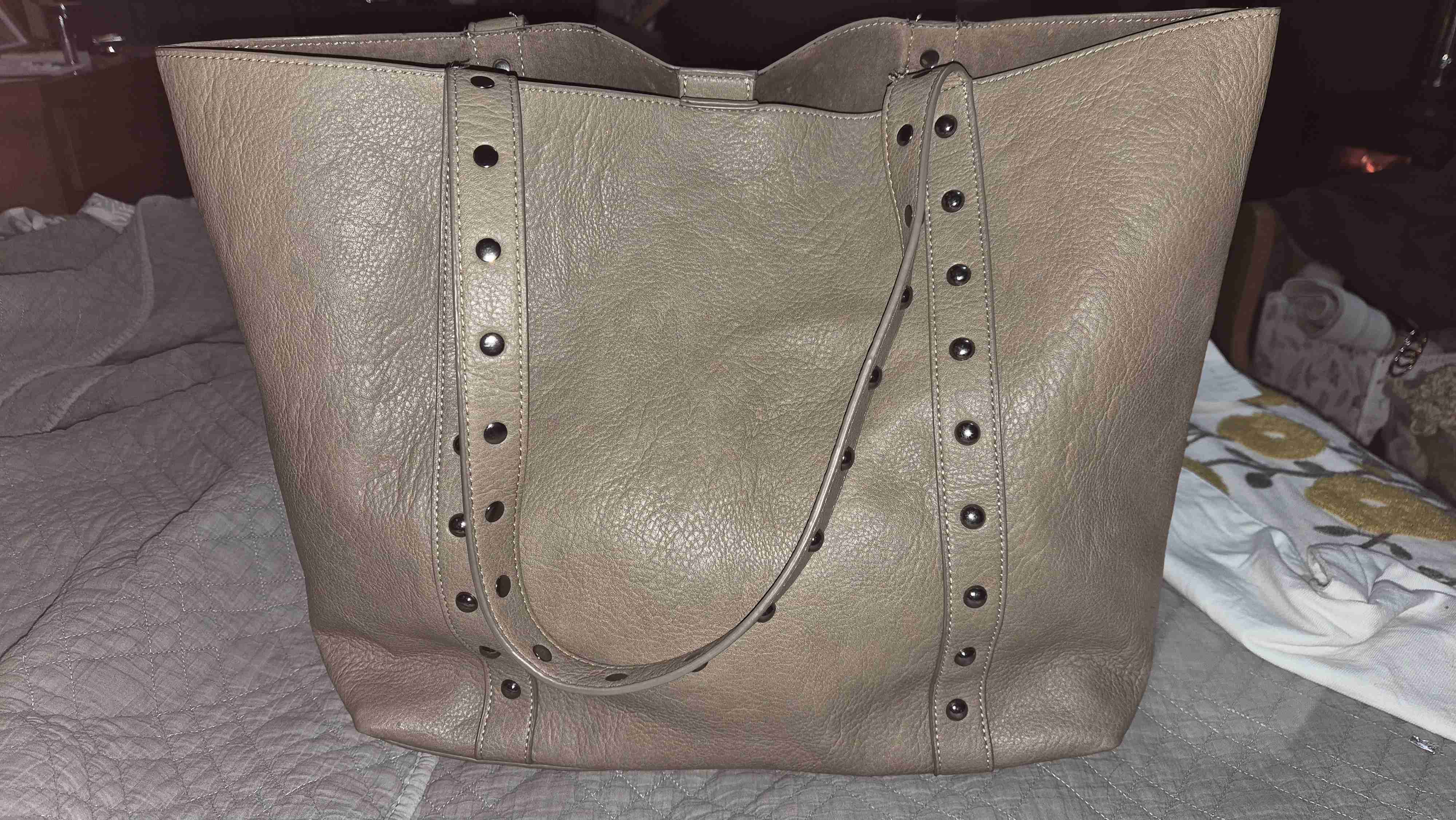 Bolso tote de simil cuero beige Americanino - miniatura 1