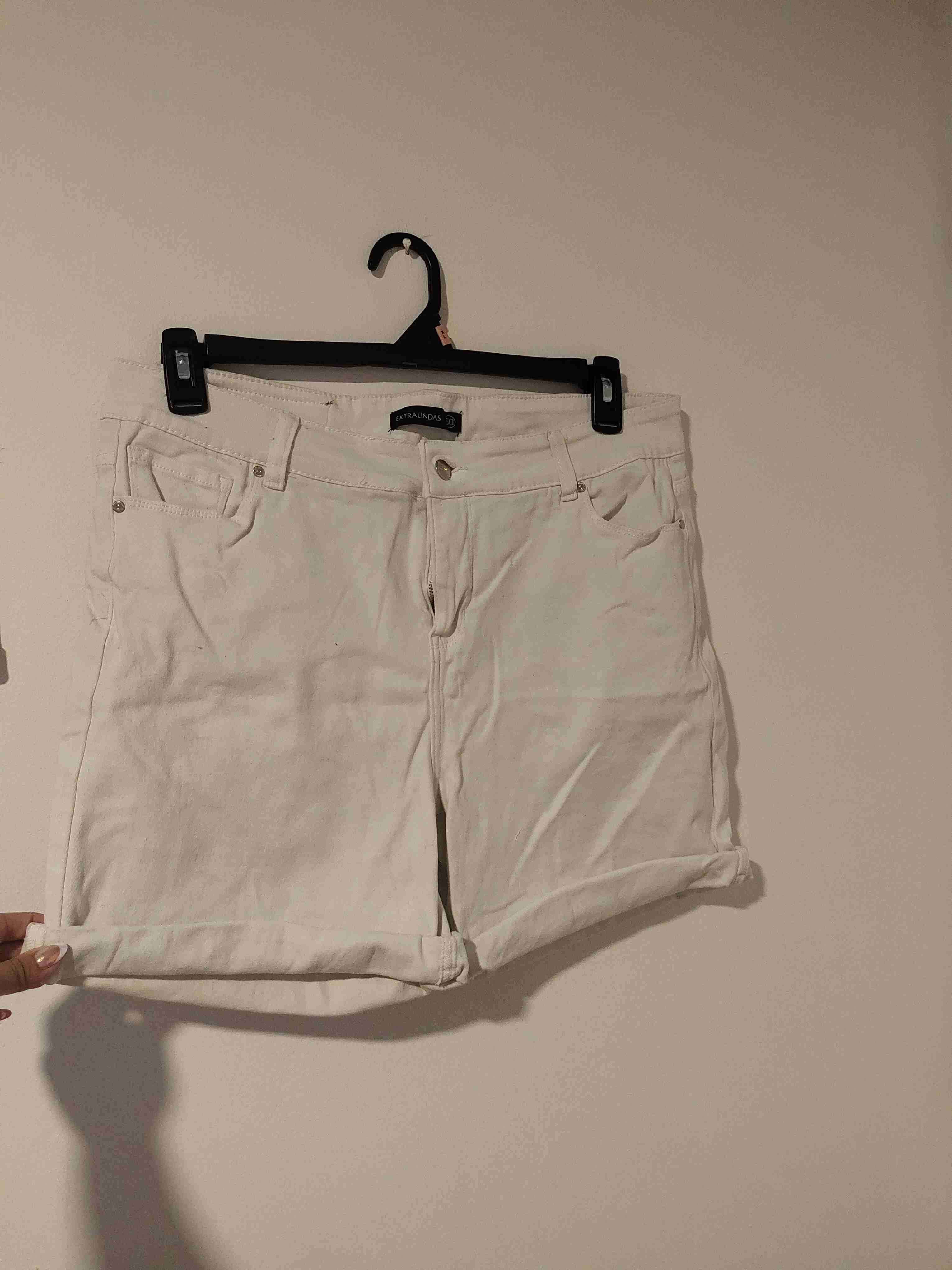 Shorts de mezclilla blancos - 2