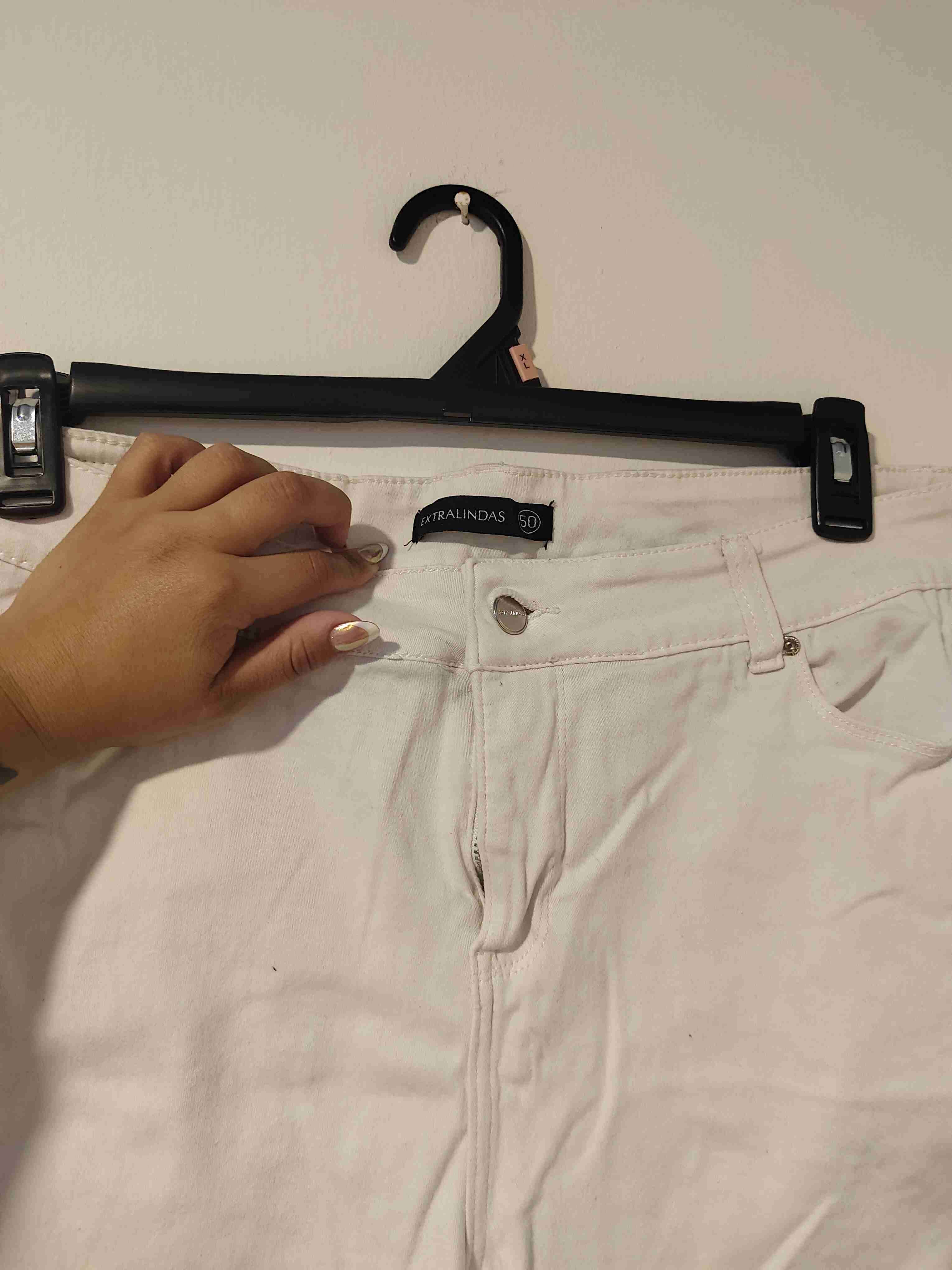 Shorts de mezclilla blancos - 3