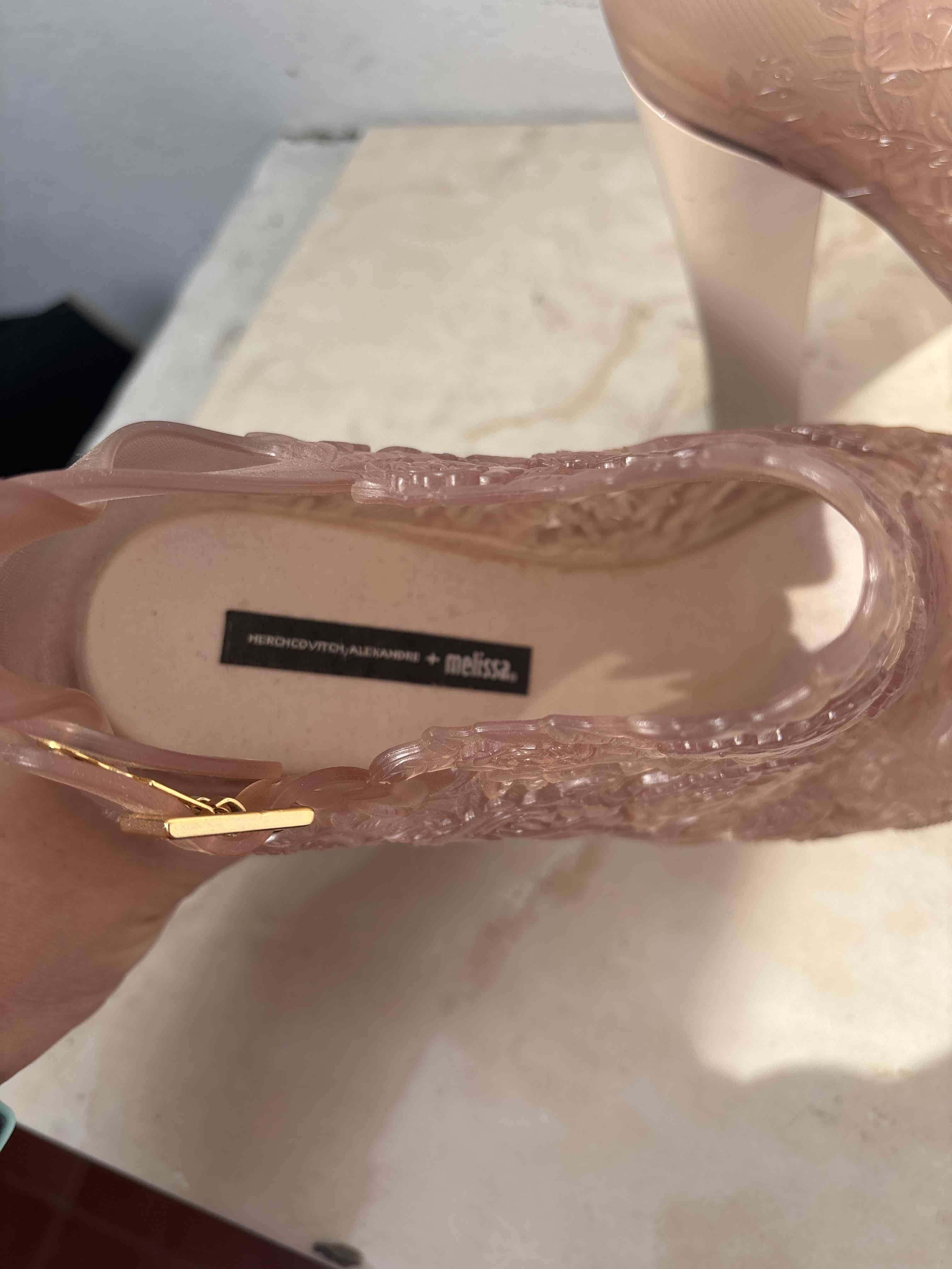 Zapatos de tacón altos rosa floral - miniatura 2