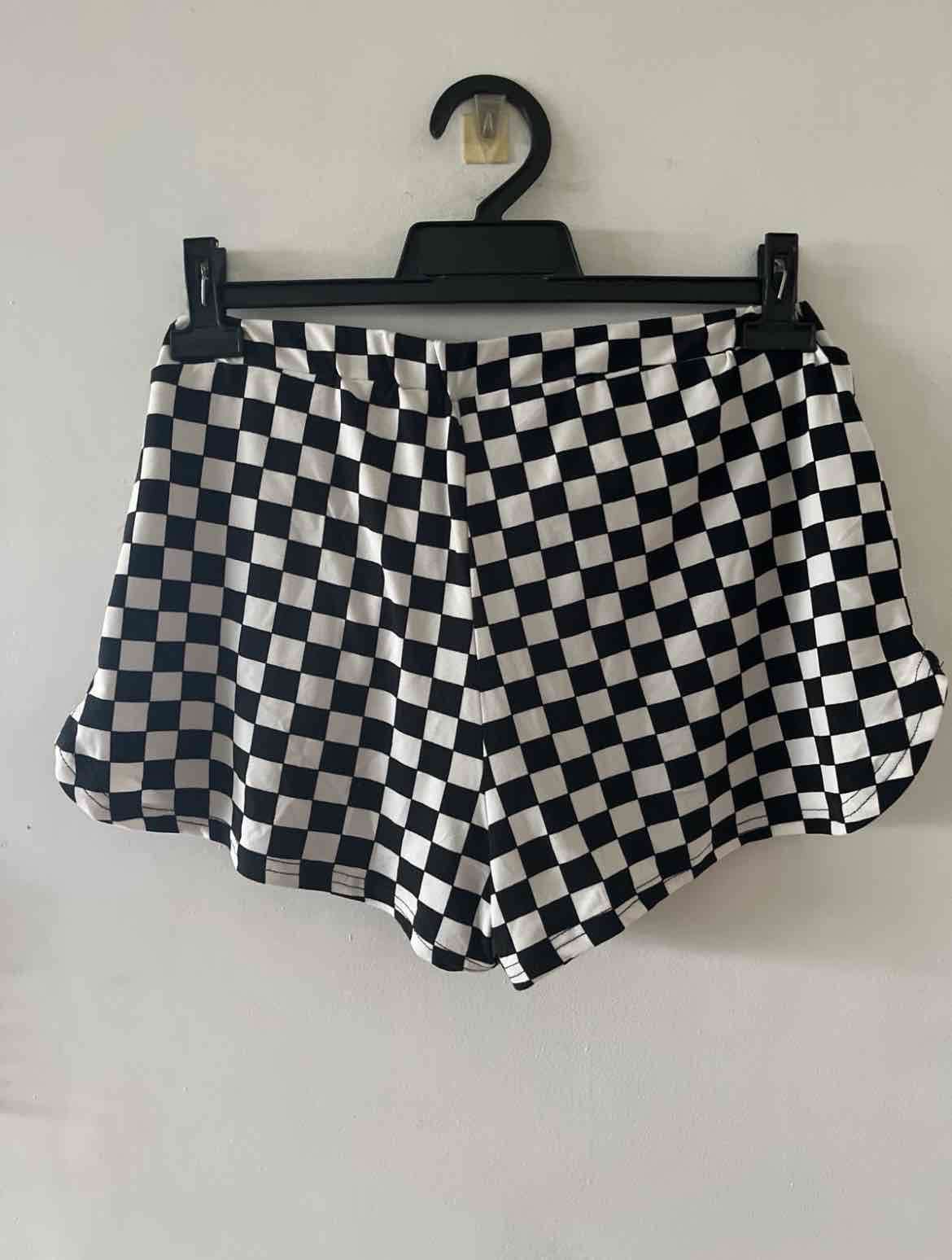 Short a cuadros blanco y negro talla 38 - miniatura 2