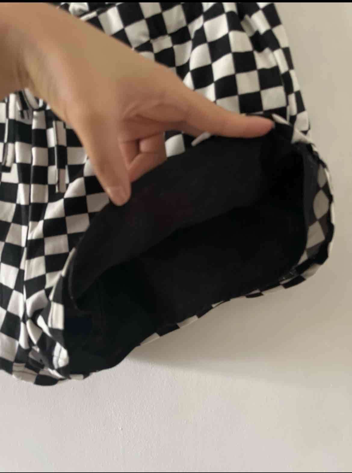 Short a cuadros blanco y negro talla 38 - miniatura 3