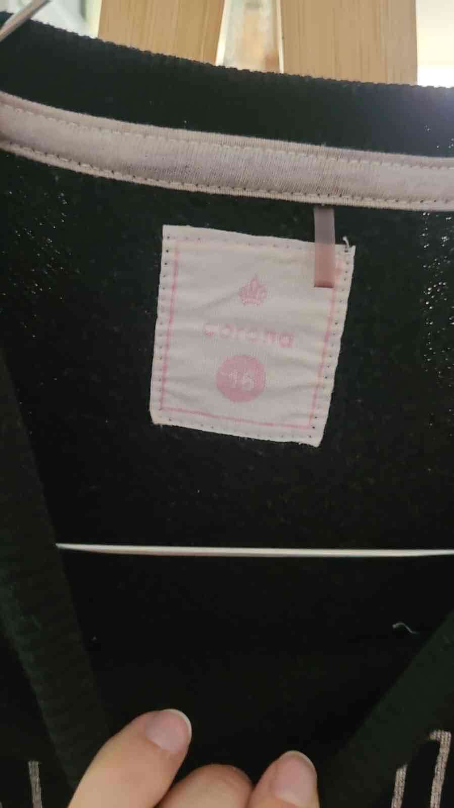 Polerón negro estampado Madrid talla 16 - miniatura 3