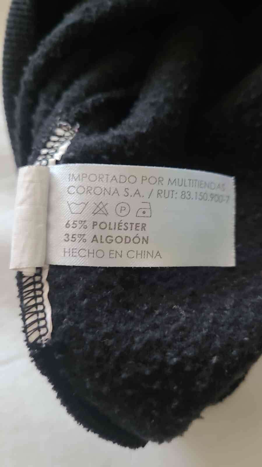 Polerón negro estampado Madrid talla 16 - miniatura 4