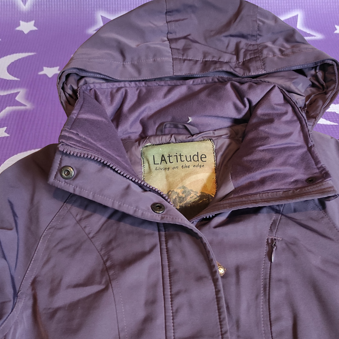 Chaqueta Latitude morada con capucha - miniatura 2