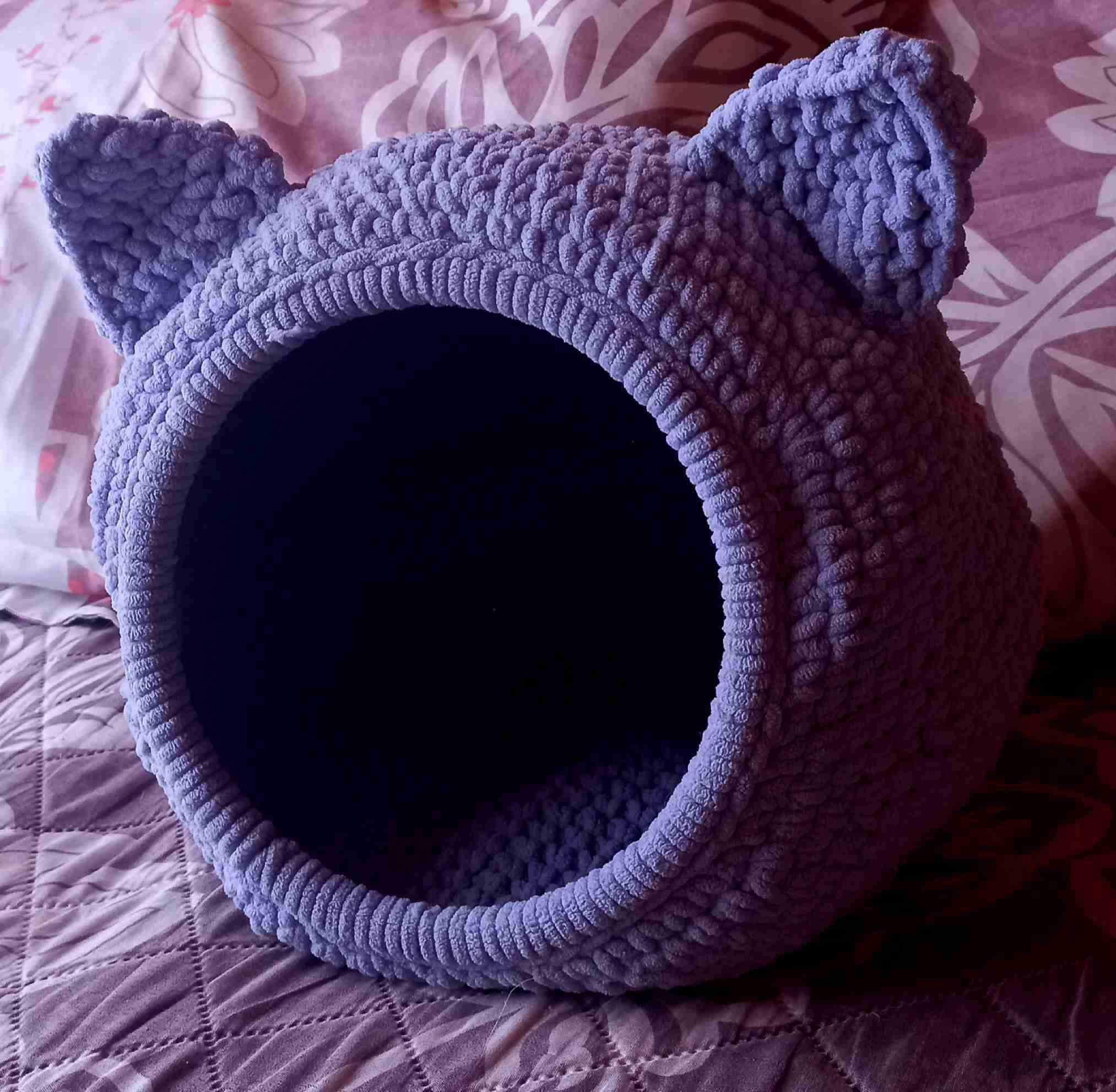 Cama tejida para gatos gris - miniatura 3