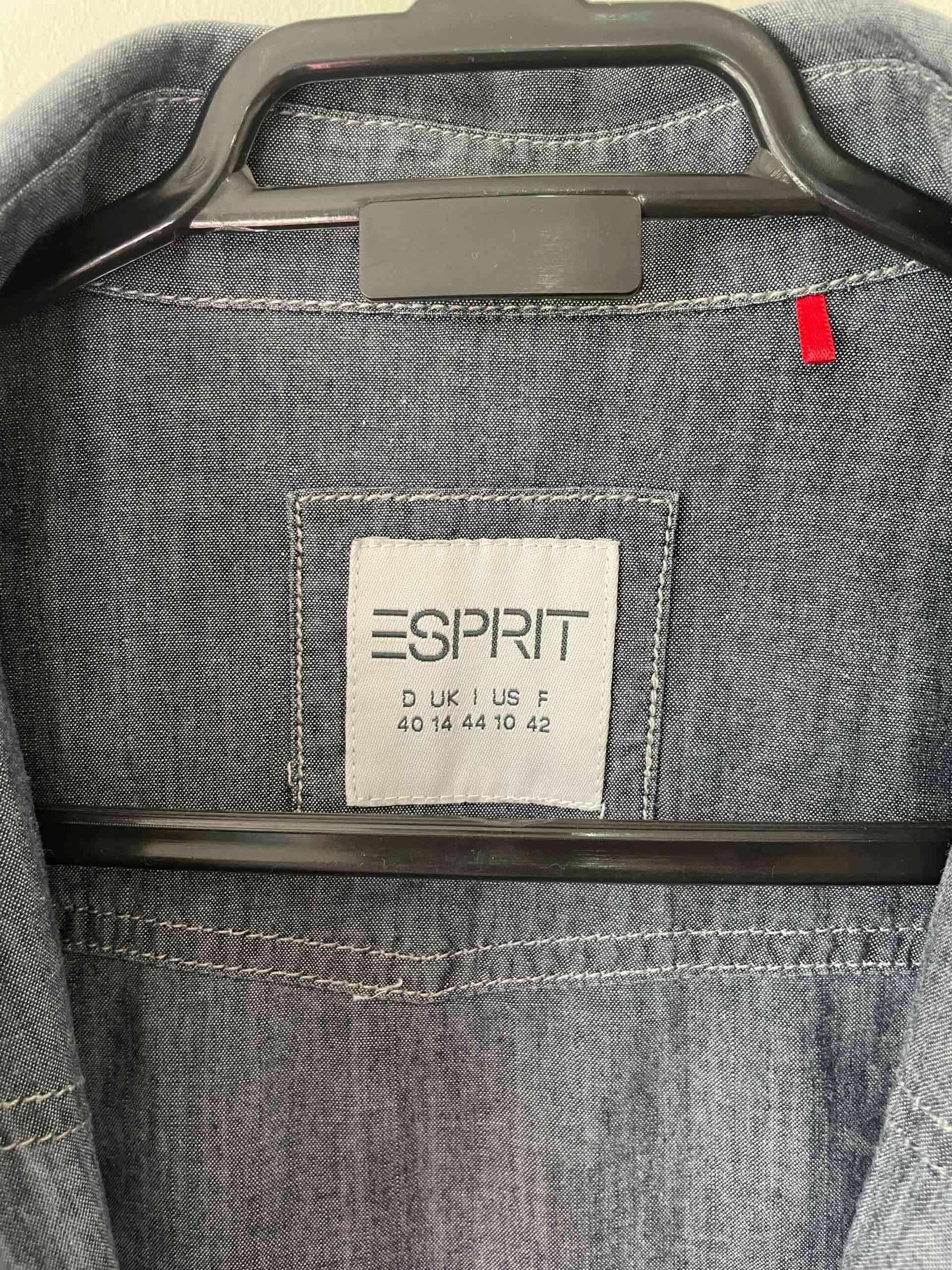 Camisa denim gris Esprit - miniatura 3