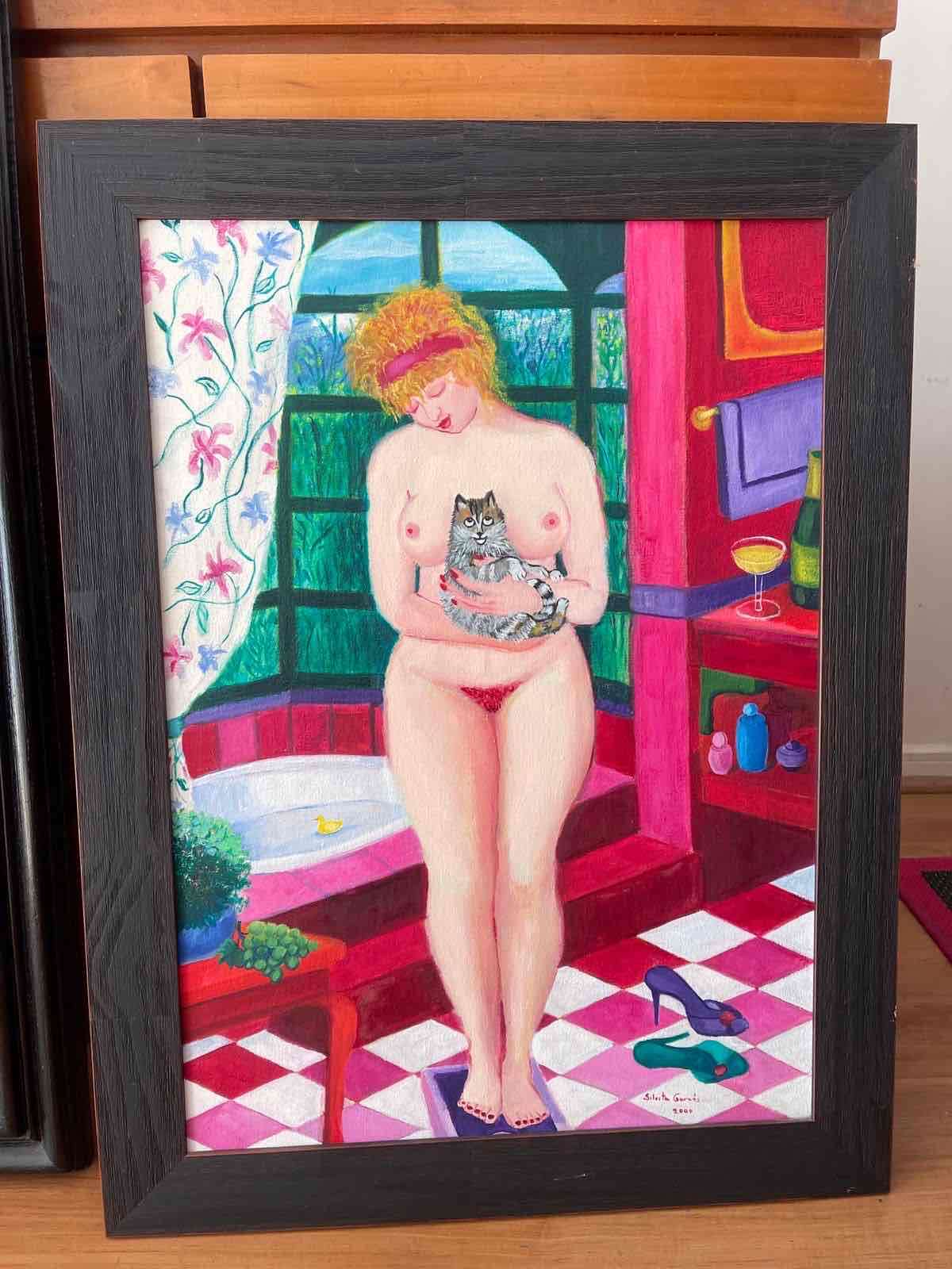 Cuadro artístico enmarcado