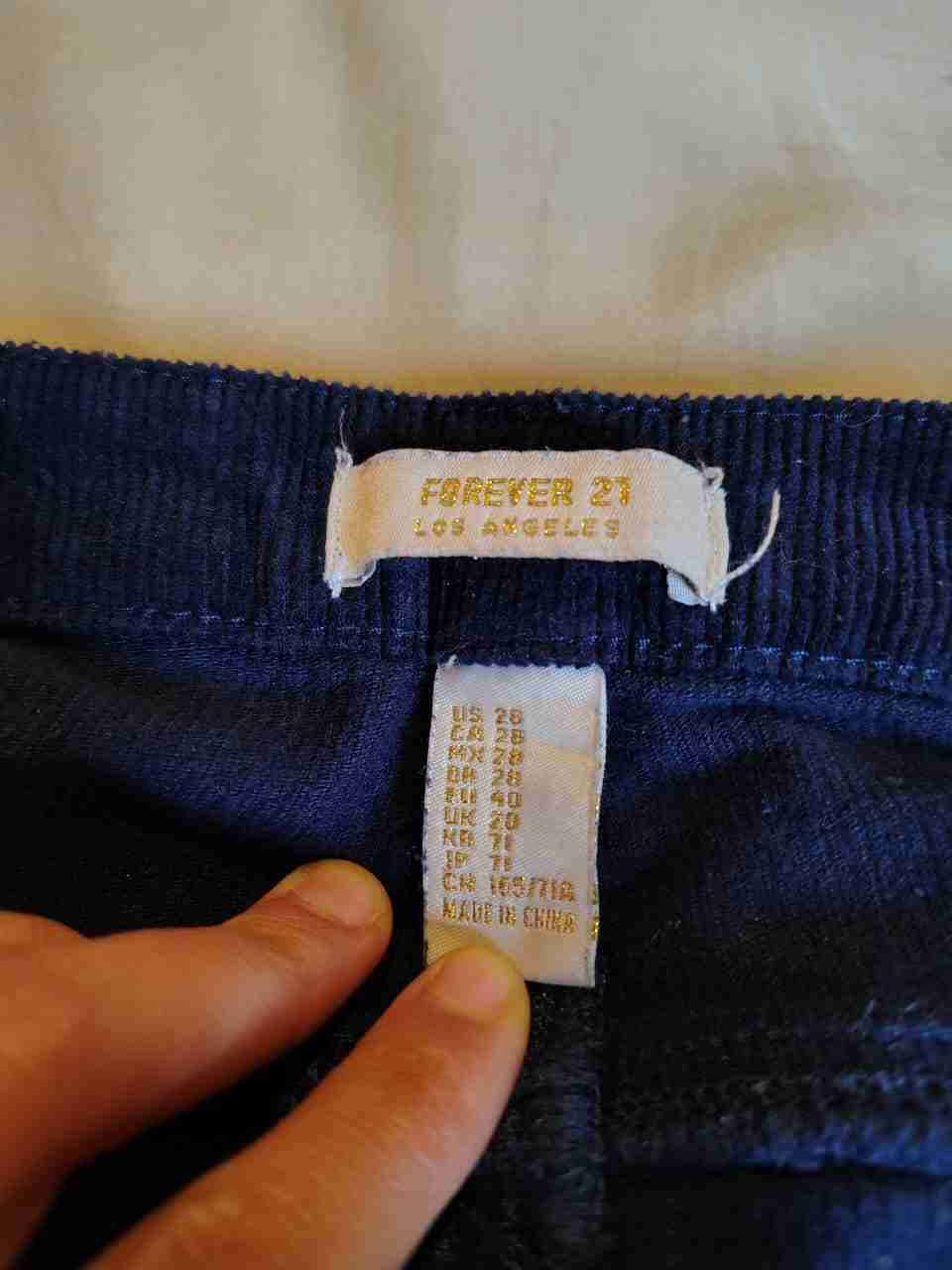 Pantalon cotelé Forever21 - miniatura 3