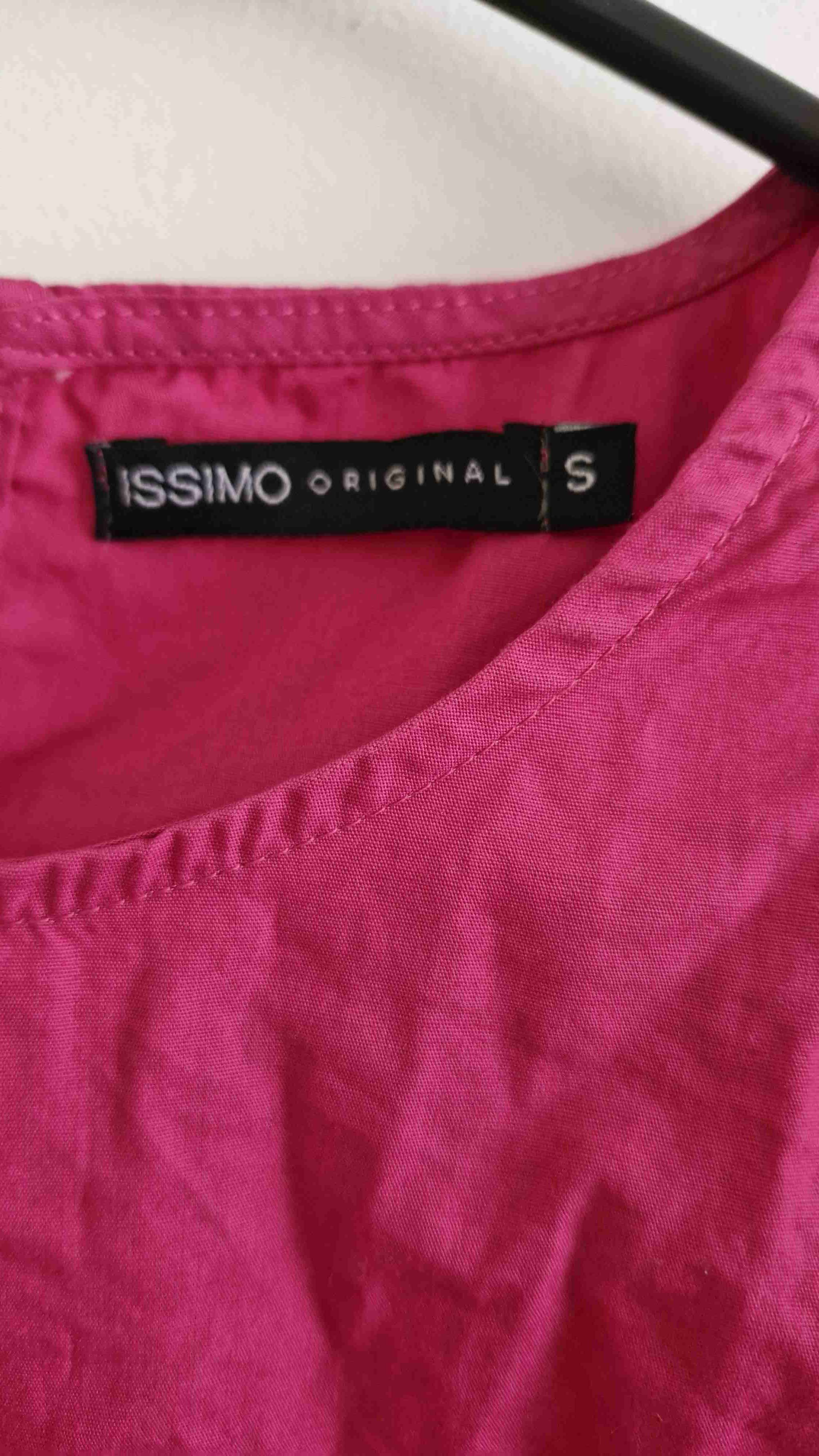 Blusa fucsia manga abullonada - miniatura 3