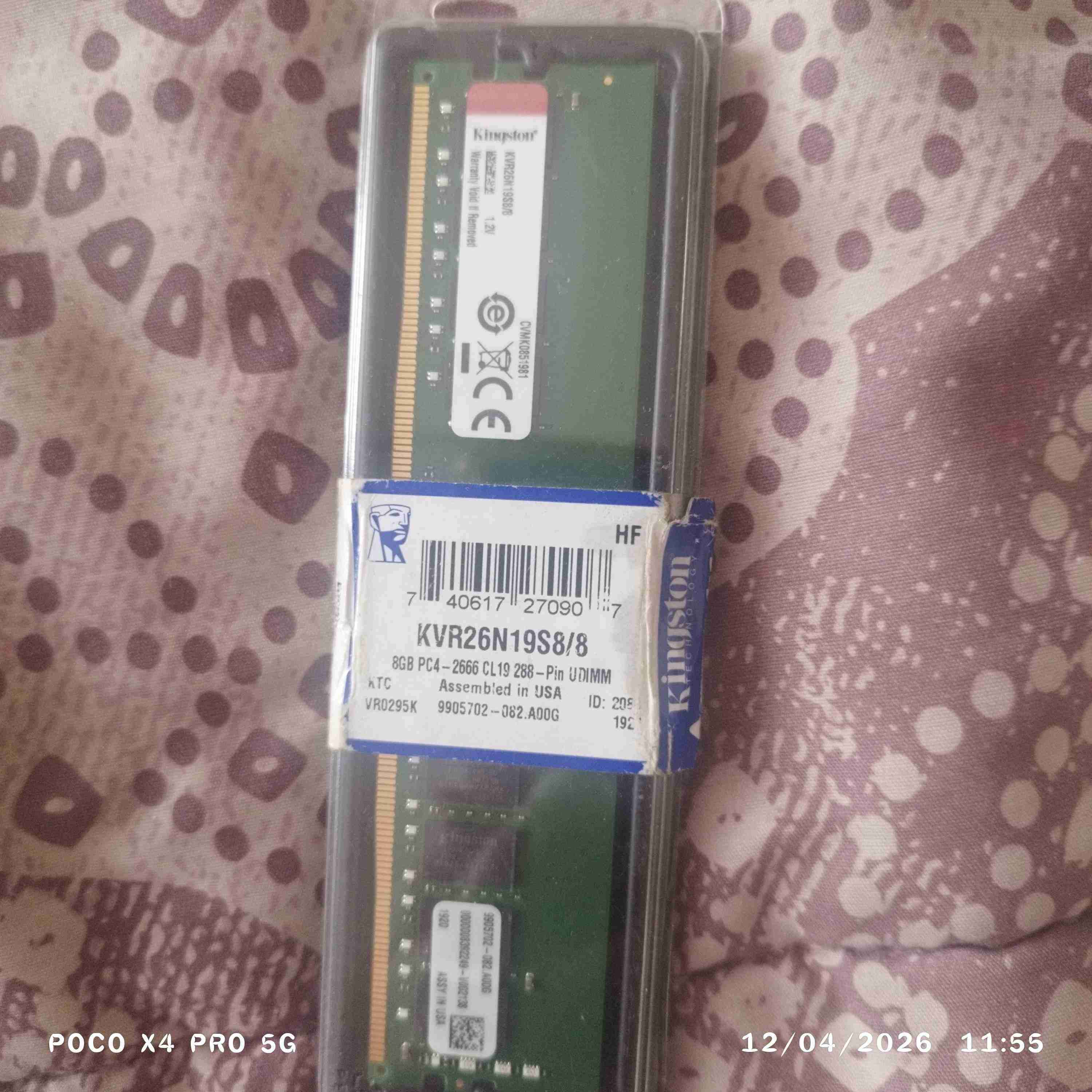 Memoria RAM Kingston 8GB DDR4 - miniatura 1