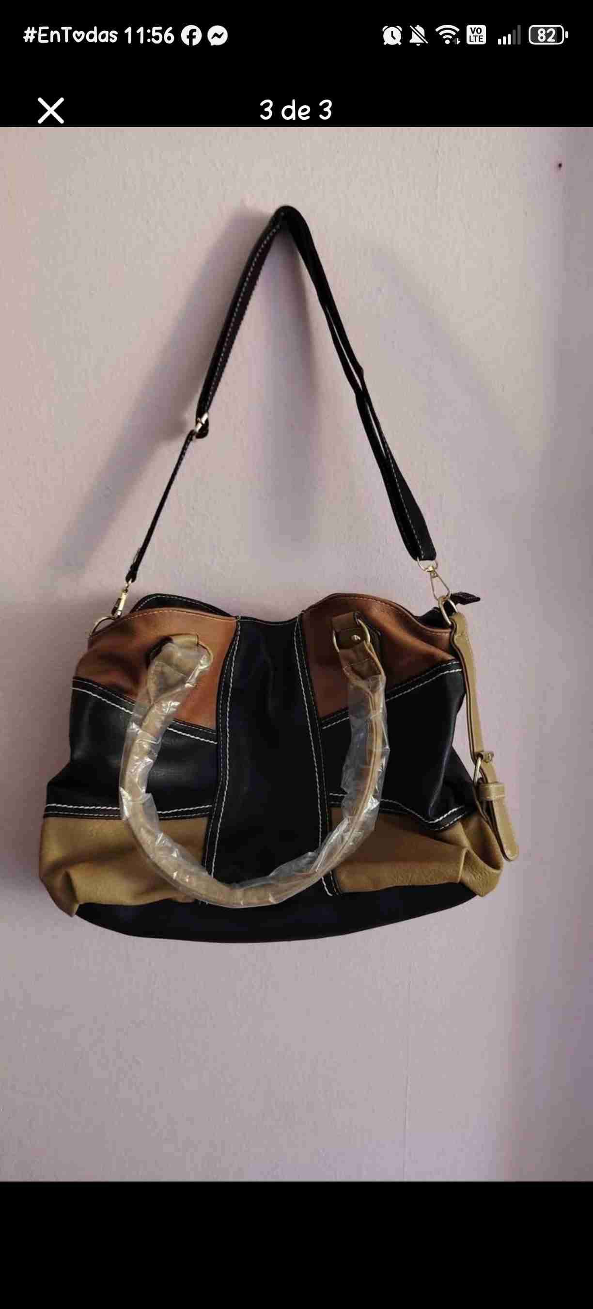 Bolso de mujer en dos tonos - miniatura 3