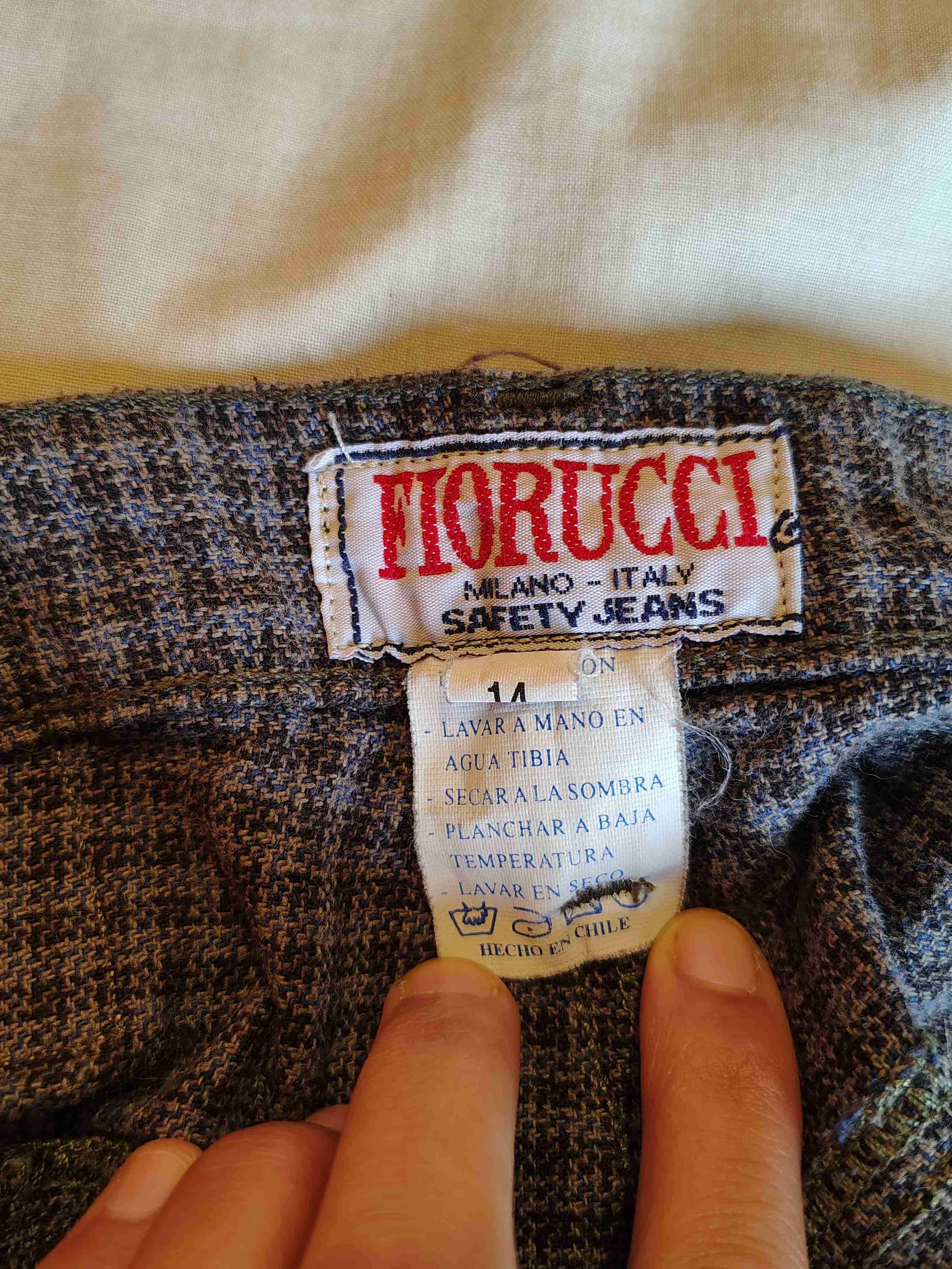 Pantalón cuadrillé café - miniatura 2