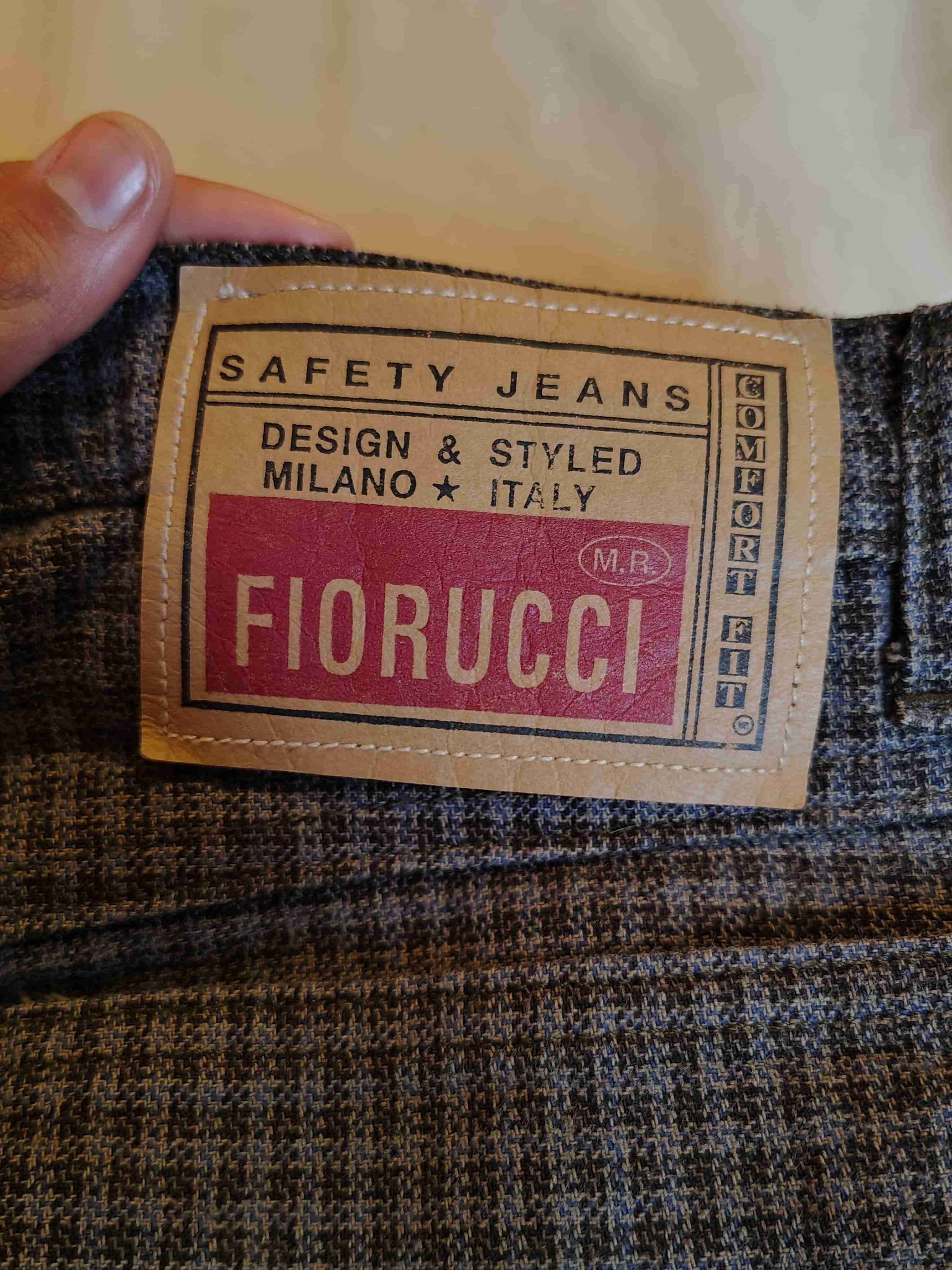 Pantalón cuadrillé café - miniatura 3