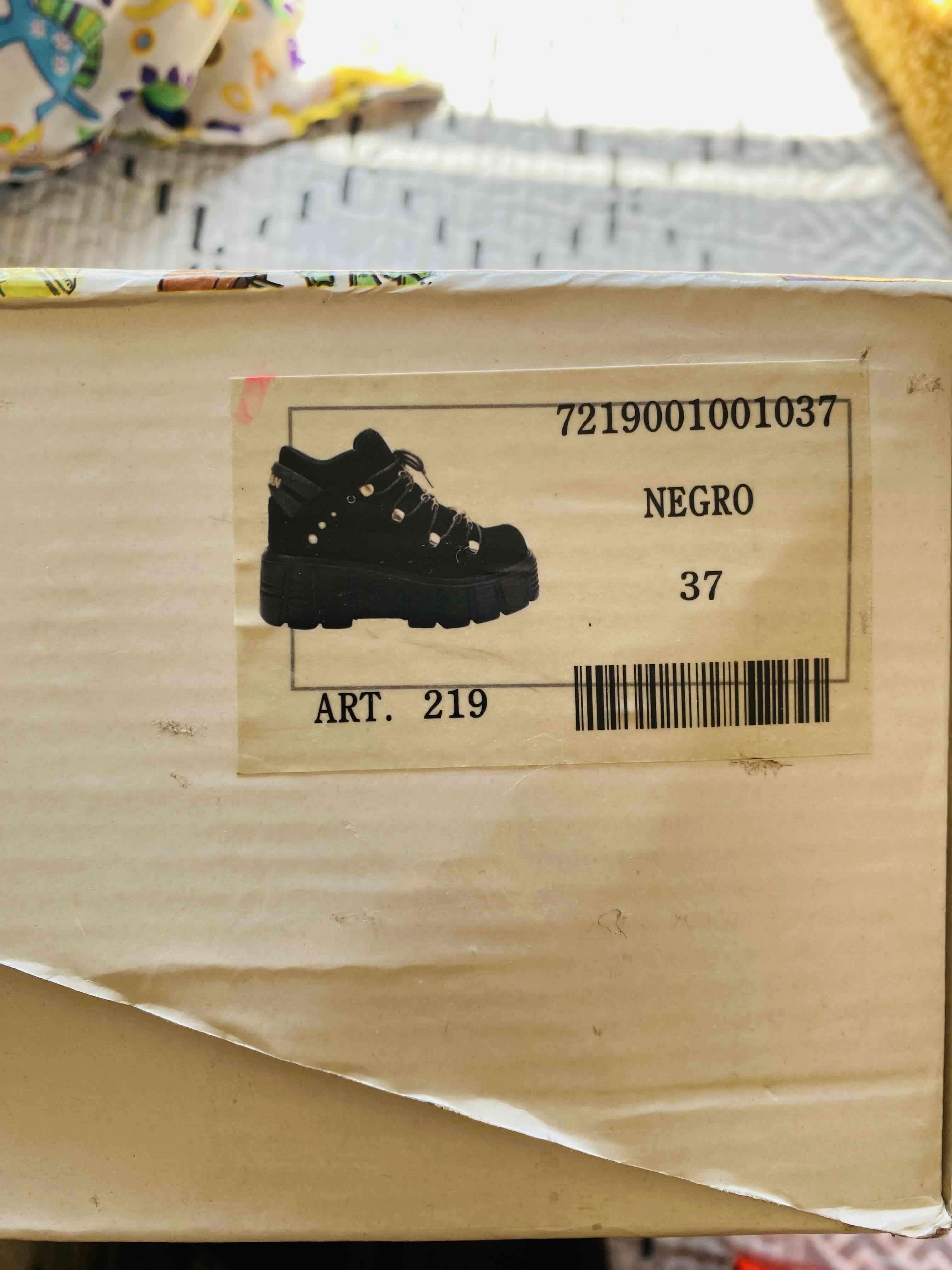 Zapatos de plataforma negros 37 - miniatura 1