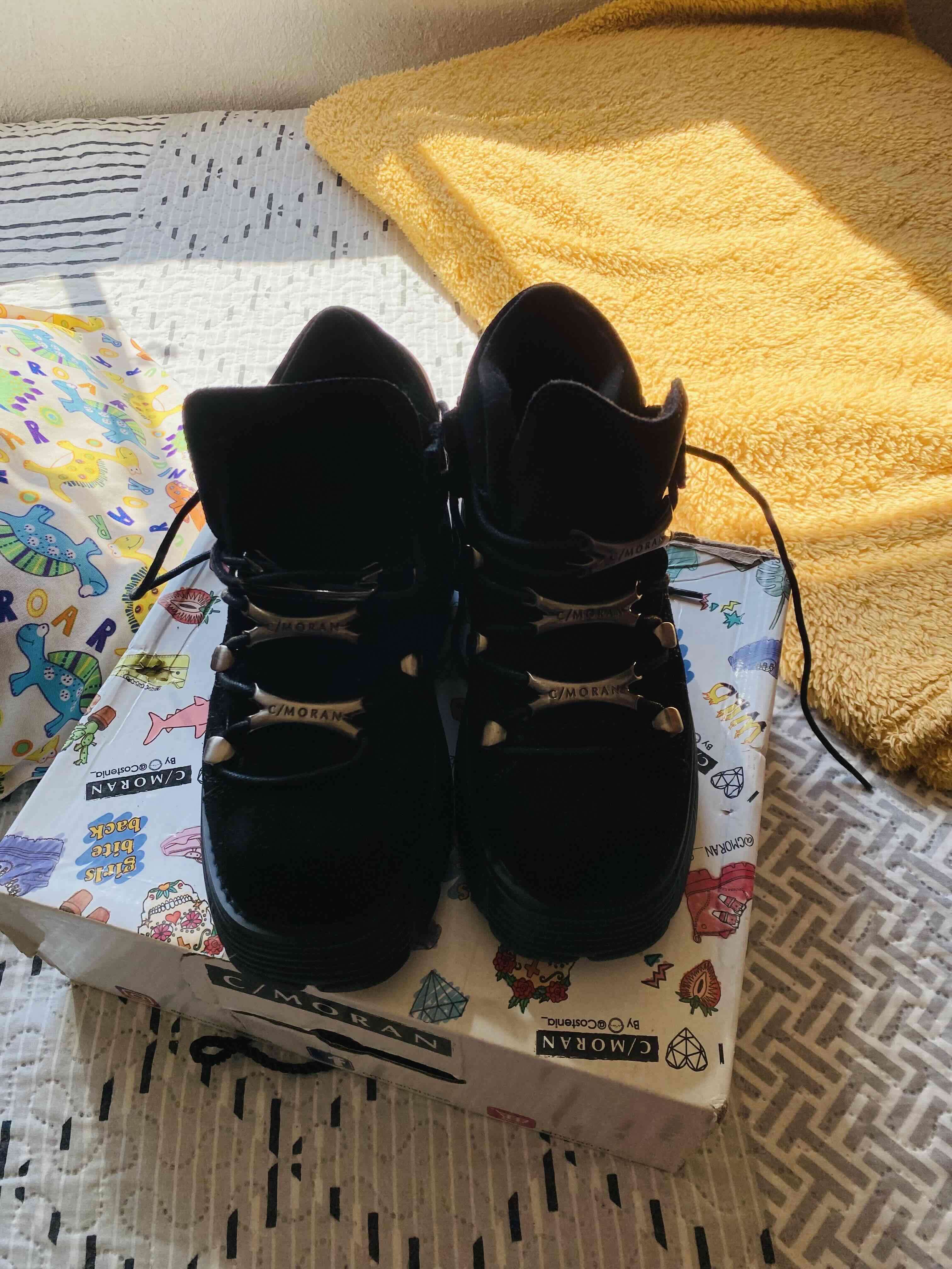 Zapatos de plataforma negros 37 - miniatura 3