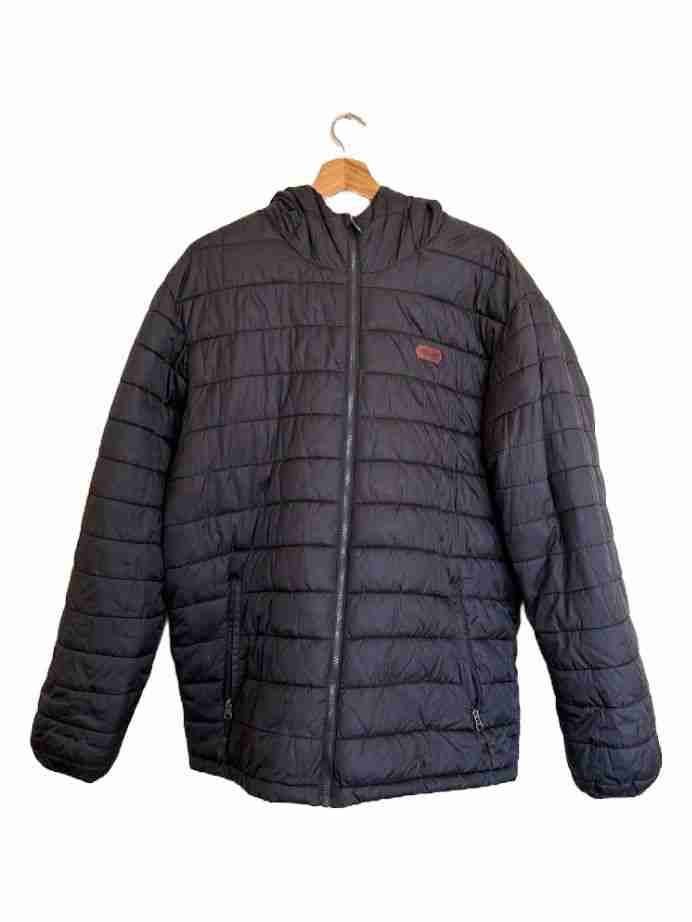 Chaqueta de abrigo negra con capucha - 1