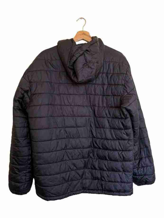 Chaqueta de abrigo negra con capucha - 2