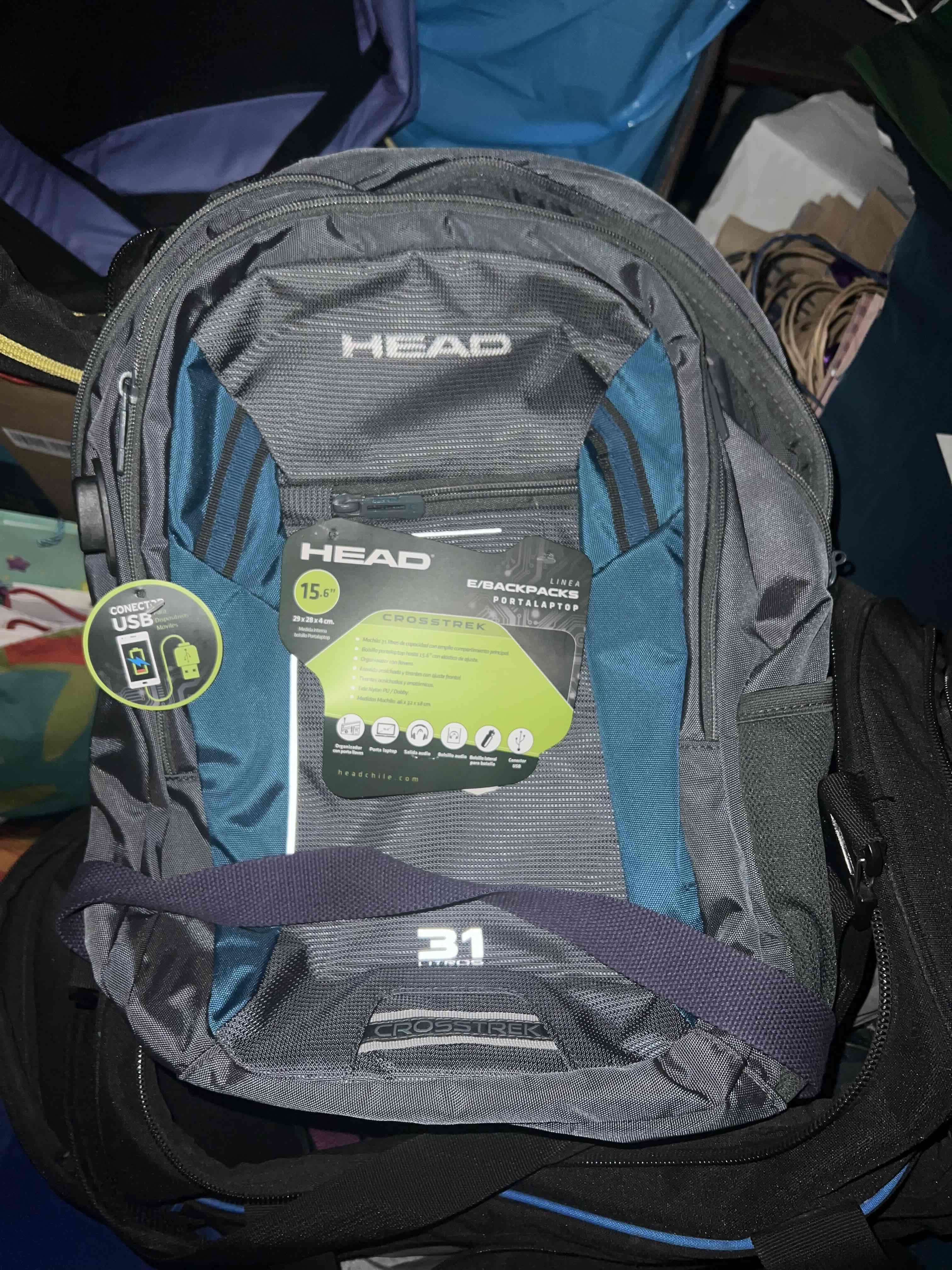 Mochila Head gris y azul 31L - miniatura 1