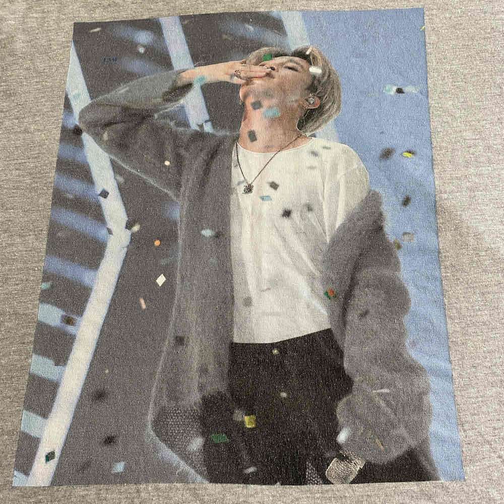 Camiseta Gris Estampada Jimin Bts Kpop Talla S - miniatura 6