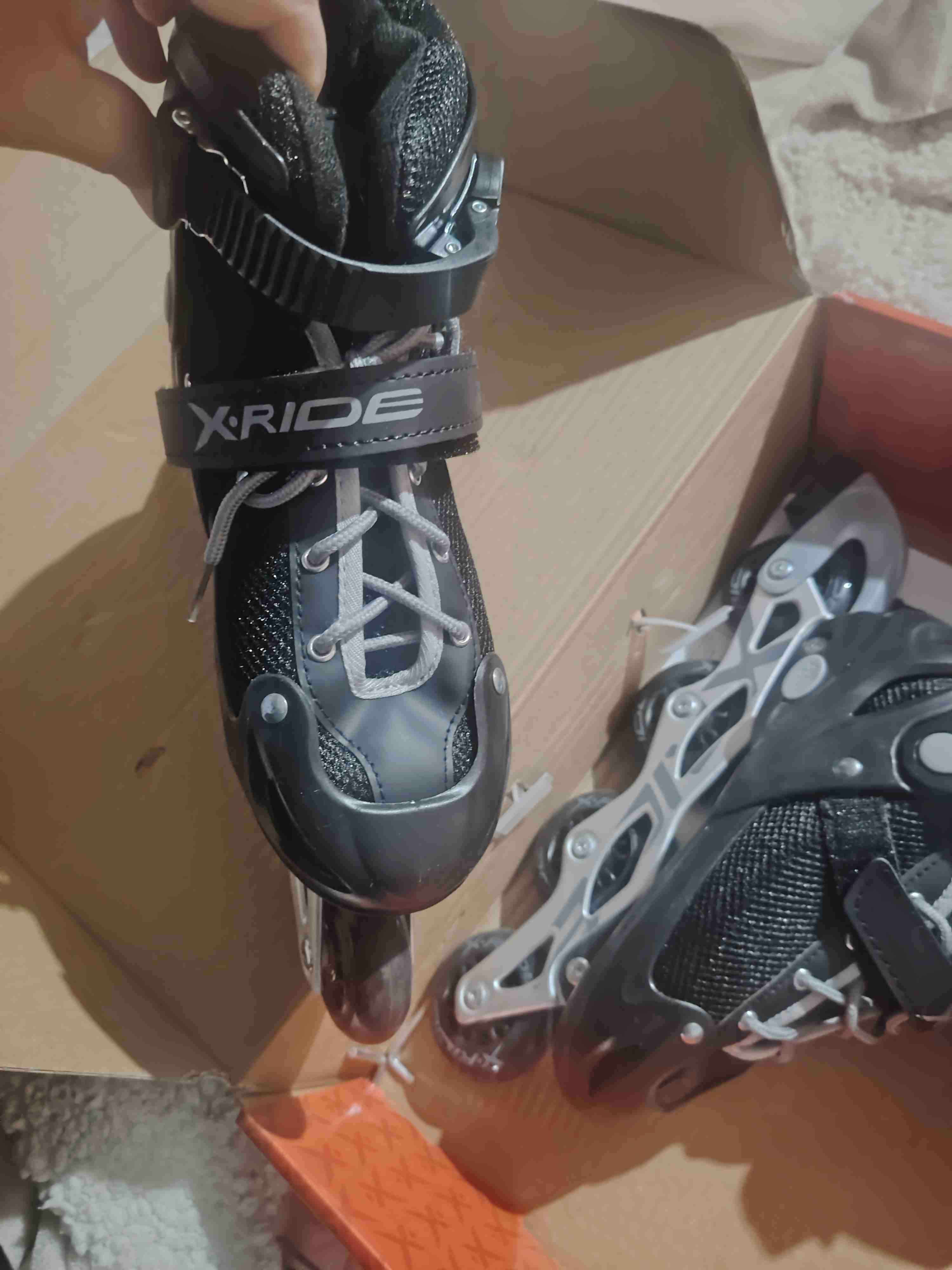 Patines en línea negros X-Ride - miniatura 1