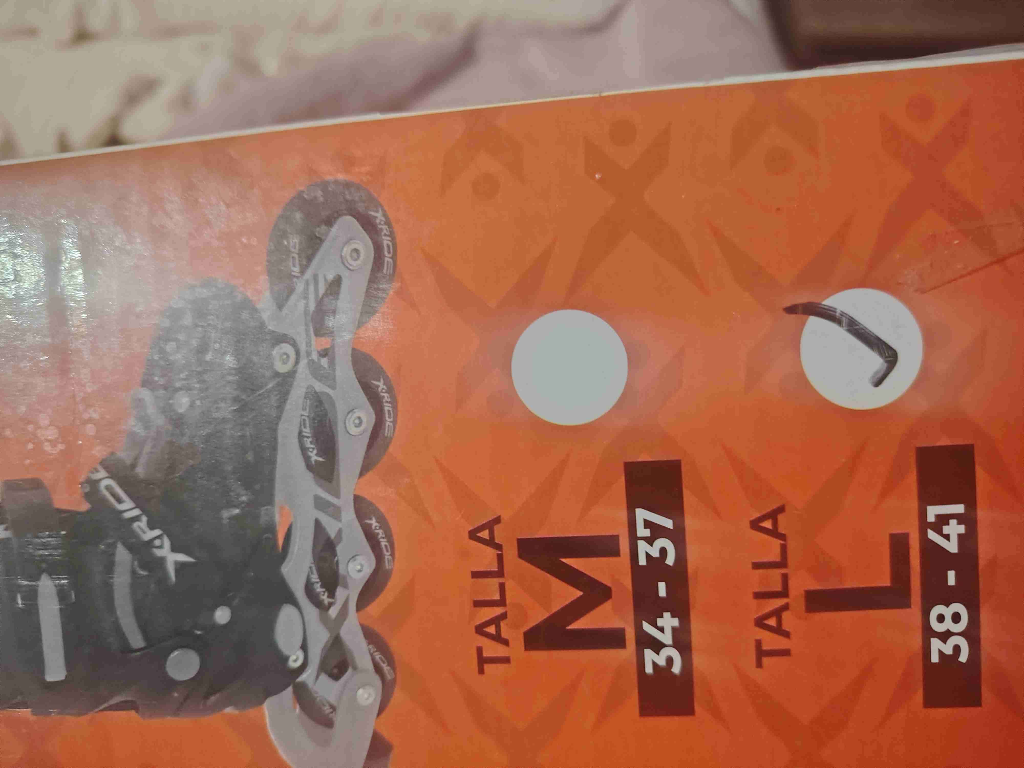 Patines en línea negros X-Ride - miniatura 2