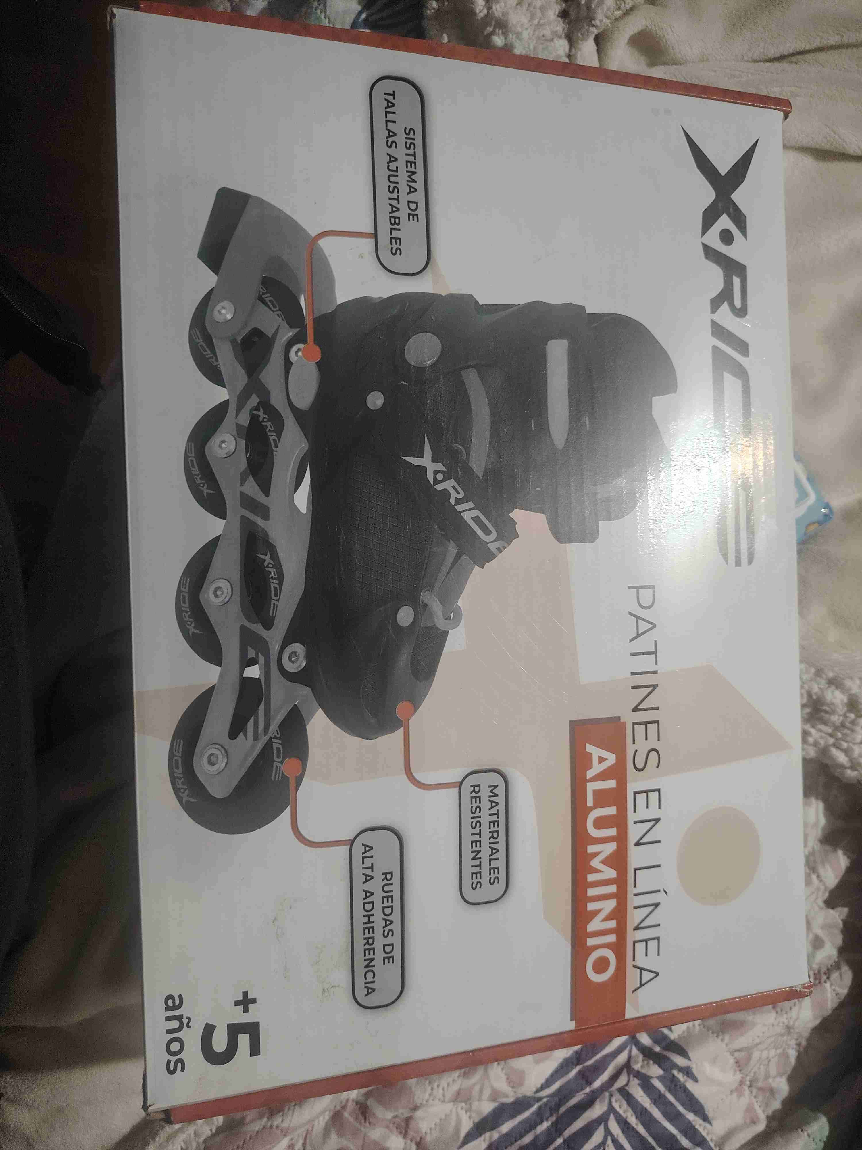 Patines en línea negros X-Ride - miniatura 3