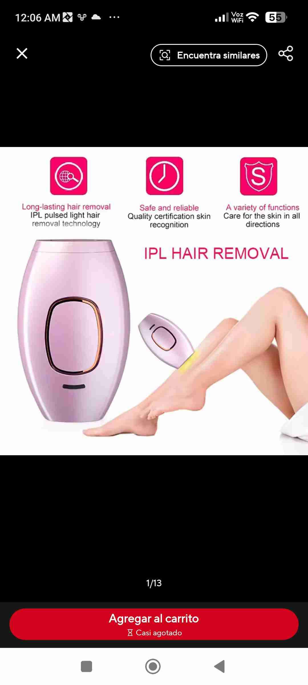 Depiladora IPL luz pulsada - 6