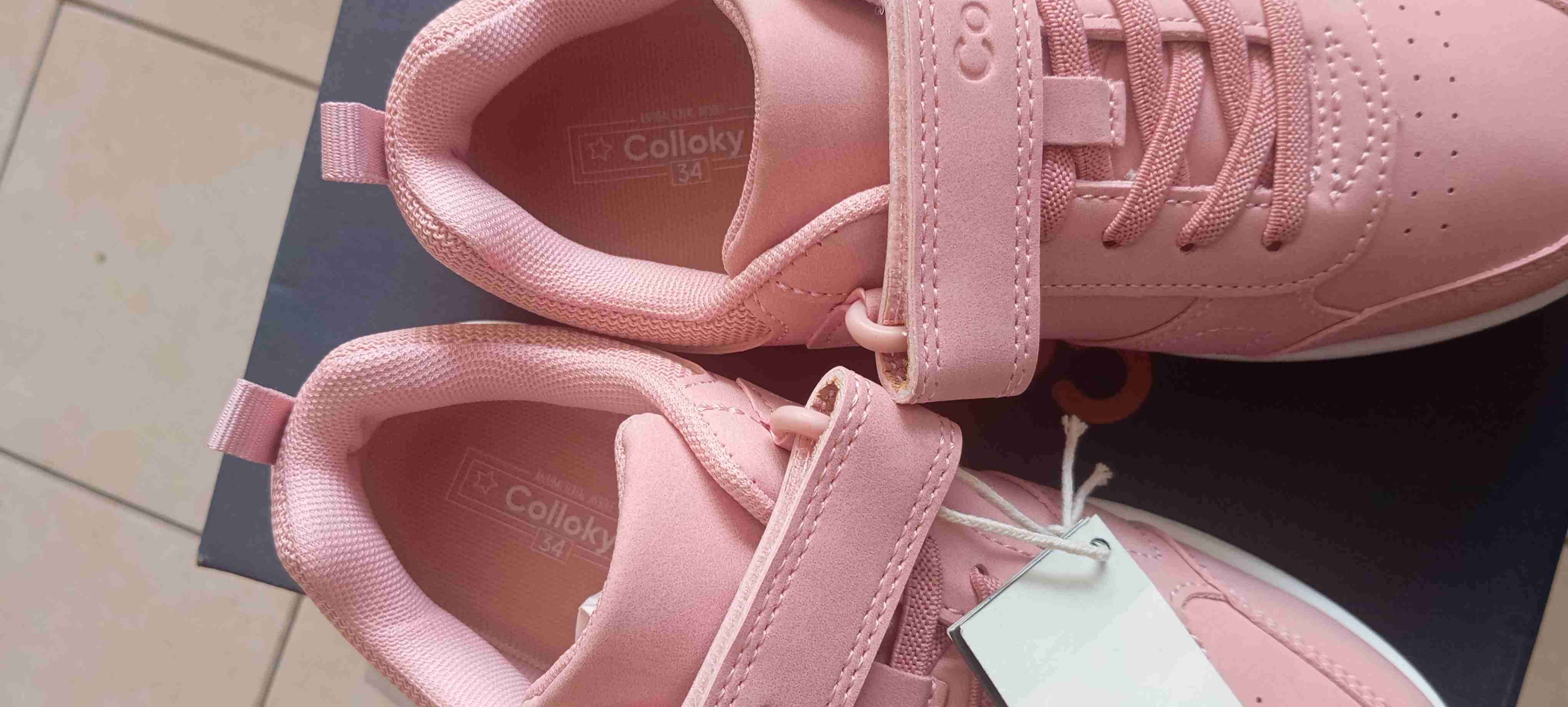 Zapatillas rosadas colloky talla 34 - miniatura 3