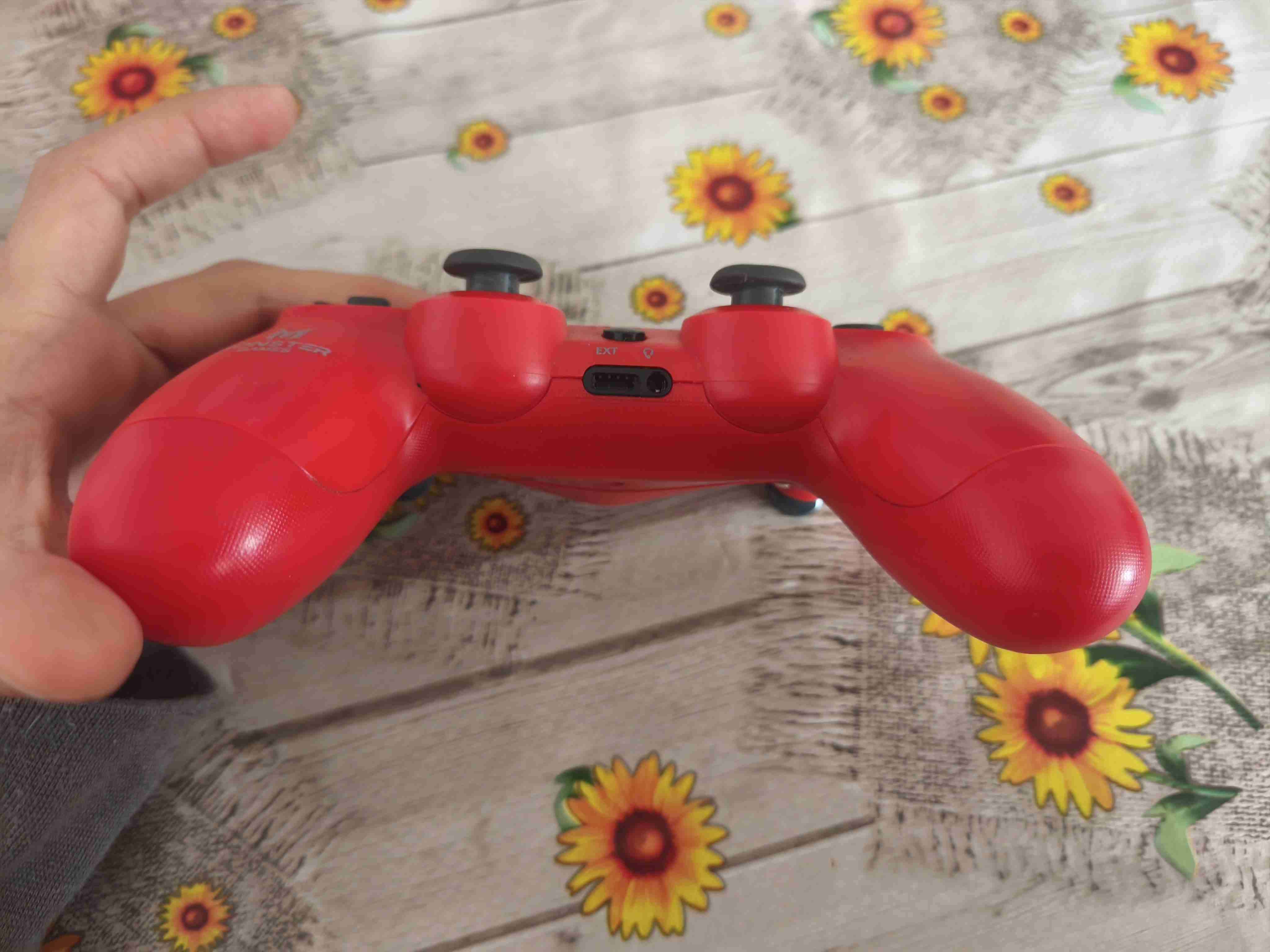 Control PS4 rojo inalámbrico - miniatura 3