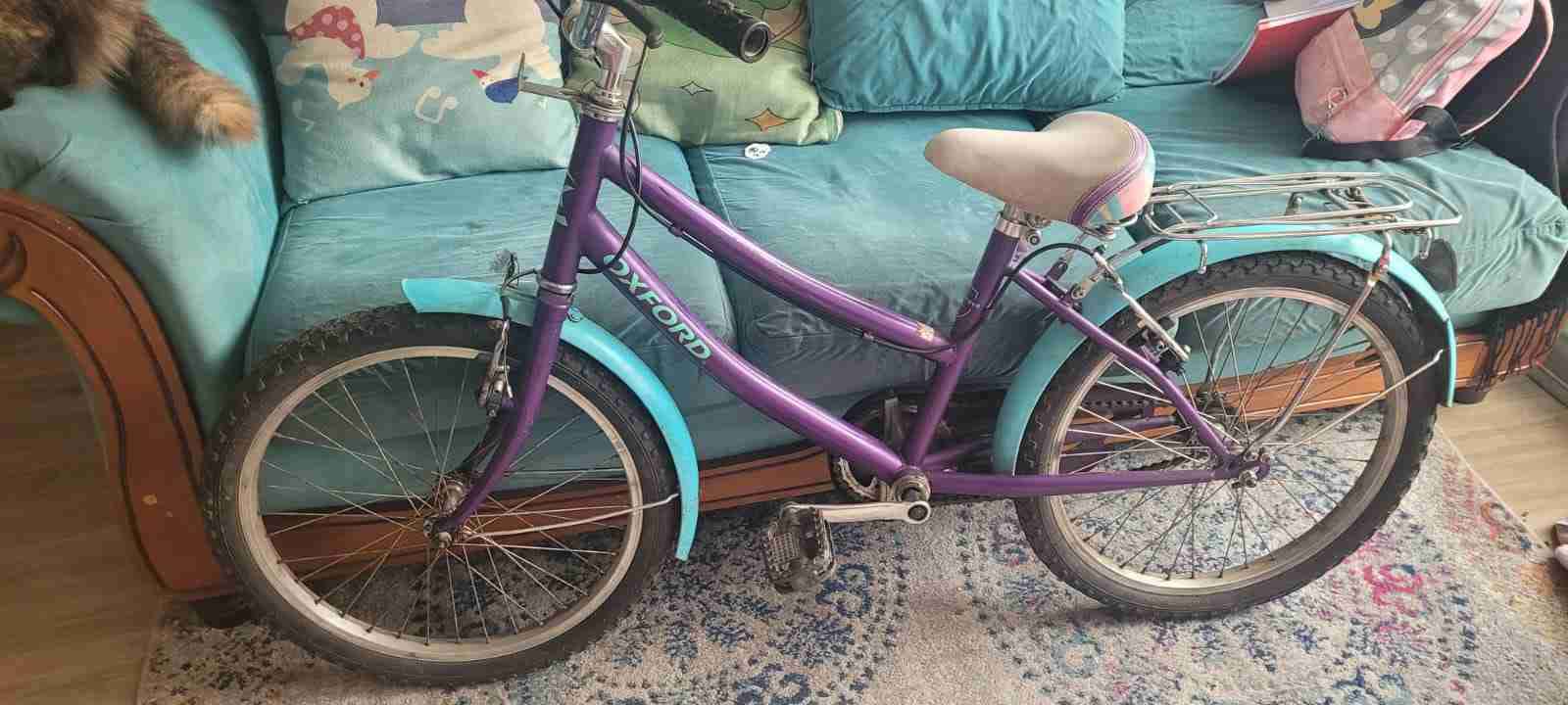 Bicicleta infantil morada Oxford - miniatura 1