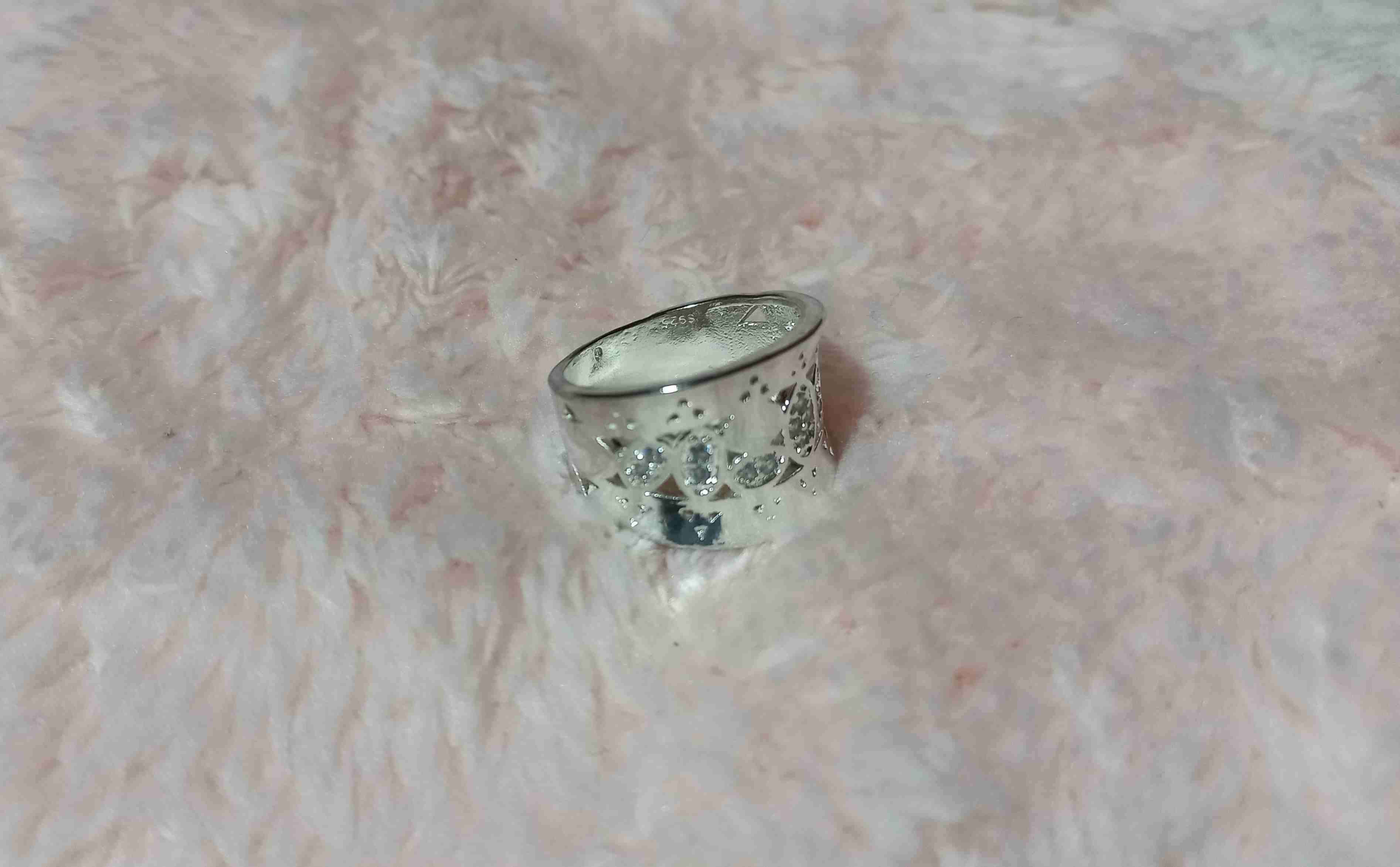 Anillo ancho plata 925 - miniatura 2