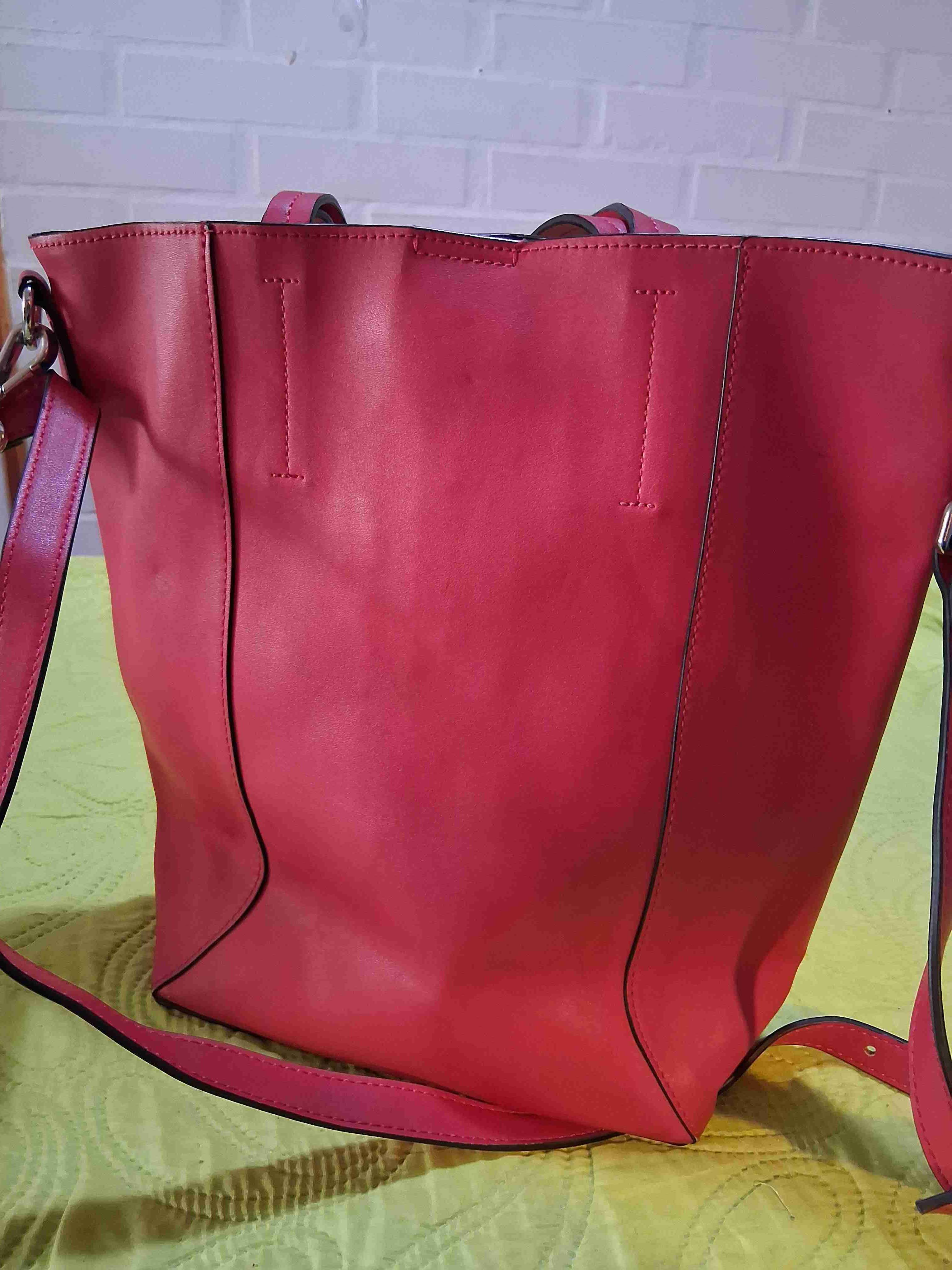 Bolso Topshop rojo con tachas - 5