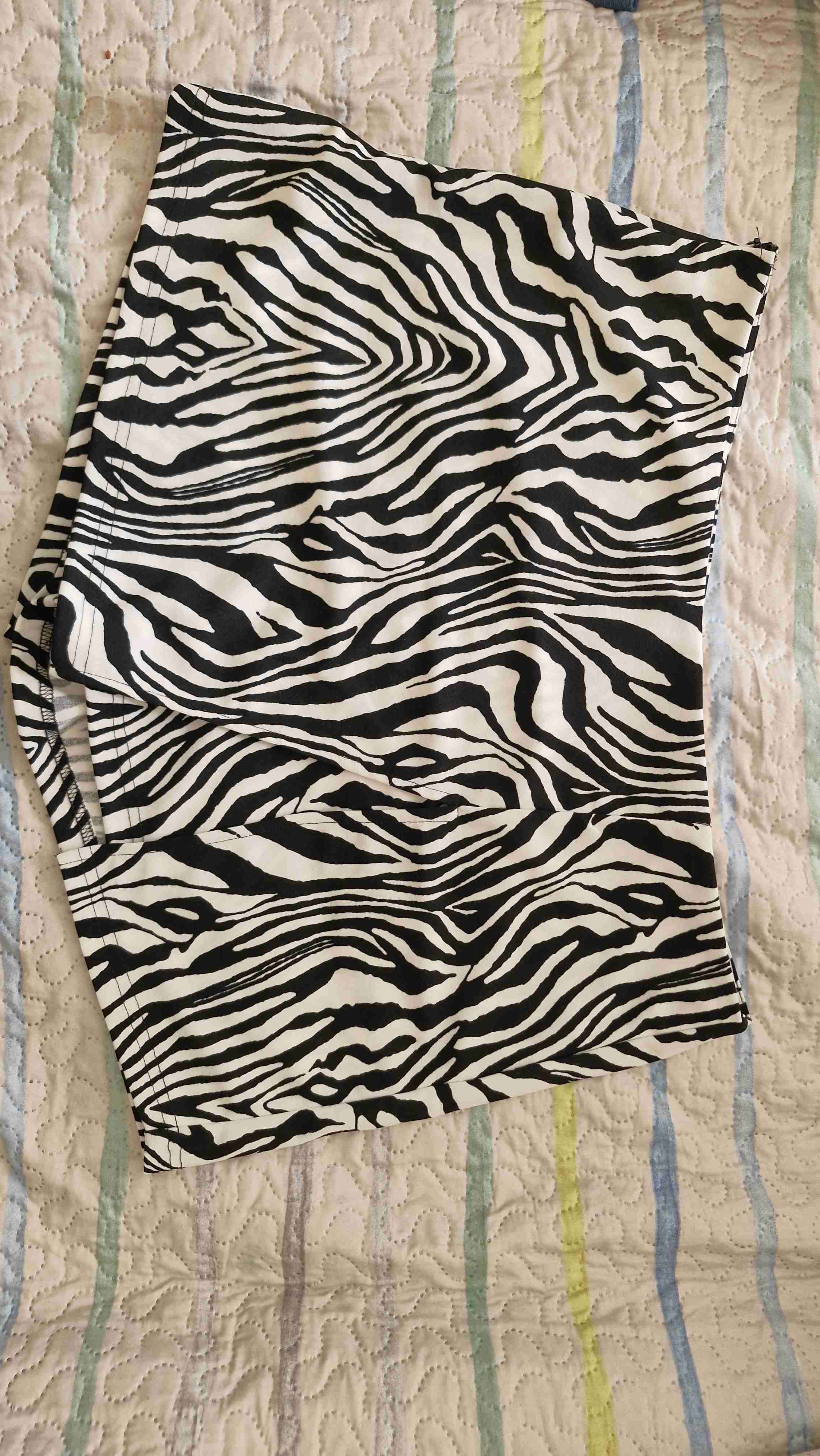 Falda short corta estampado cebra - 1