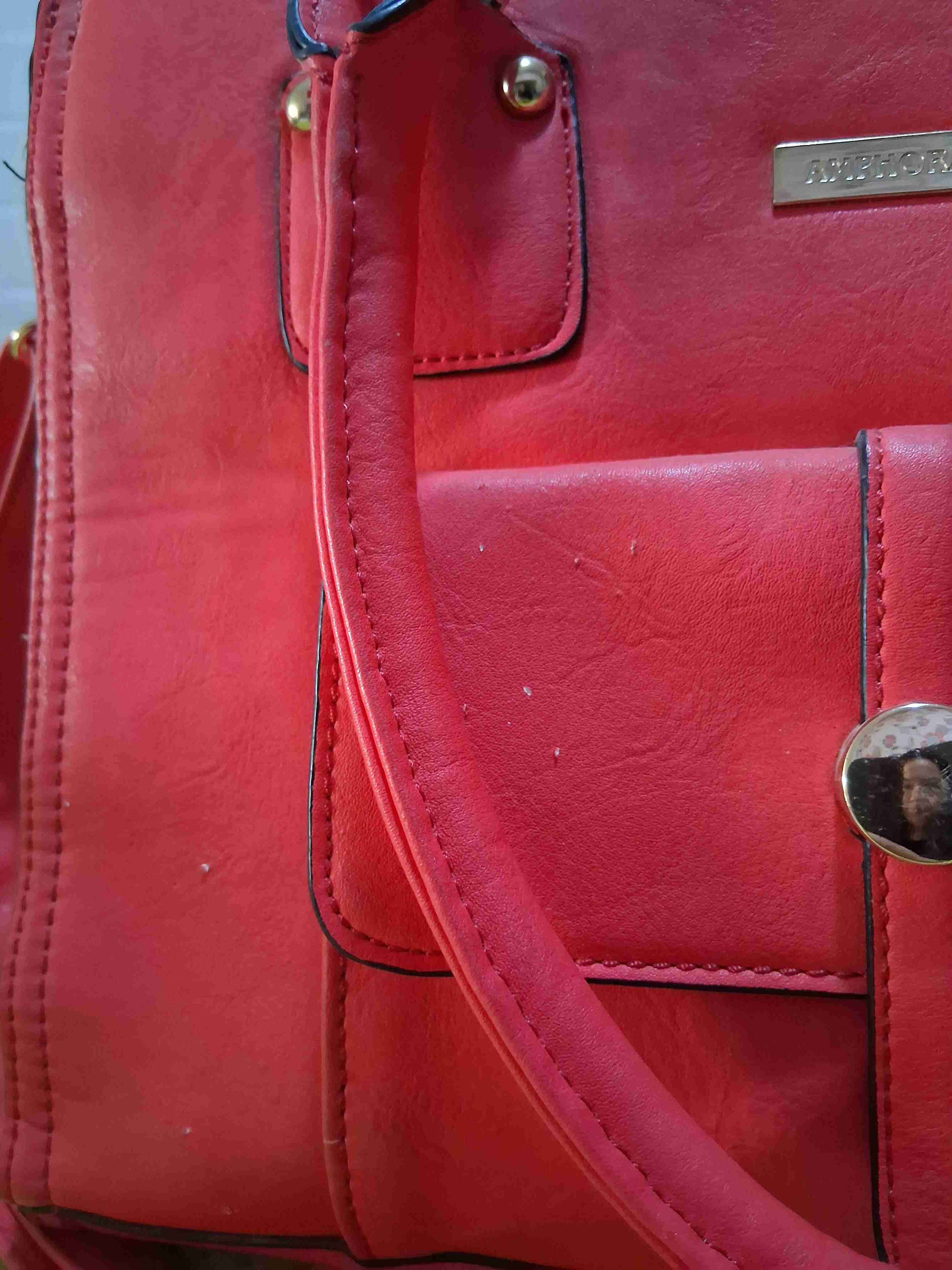 Cartera Amphora roja de mano - 6