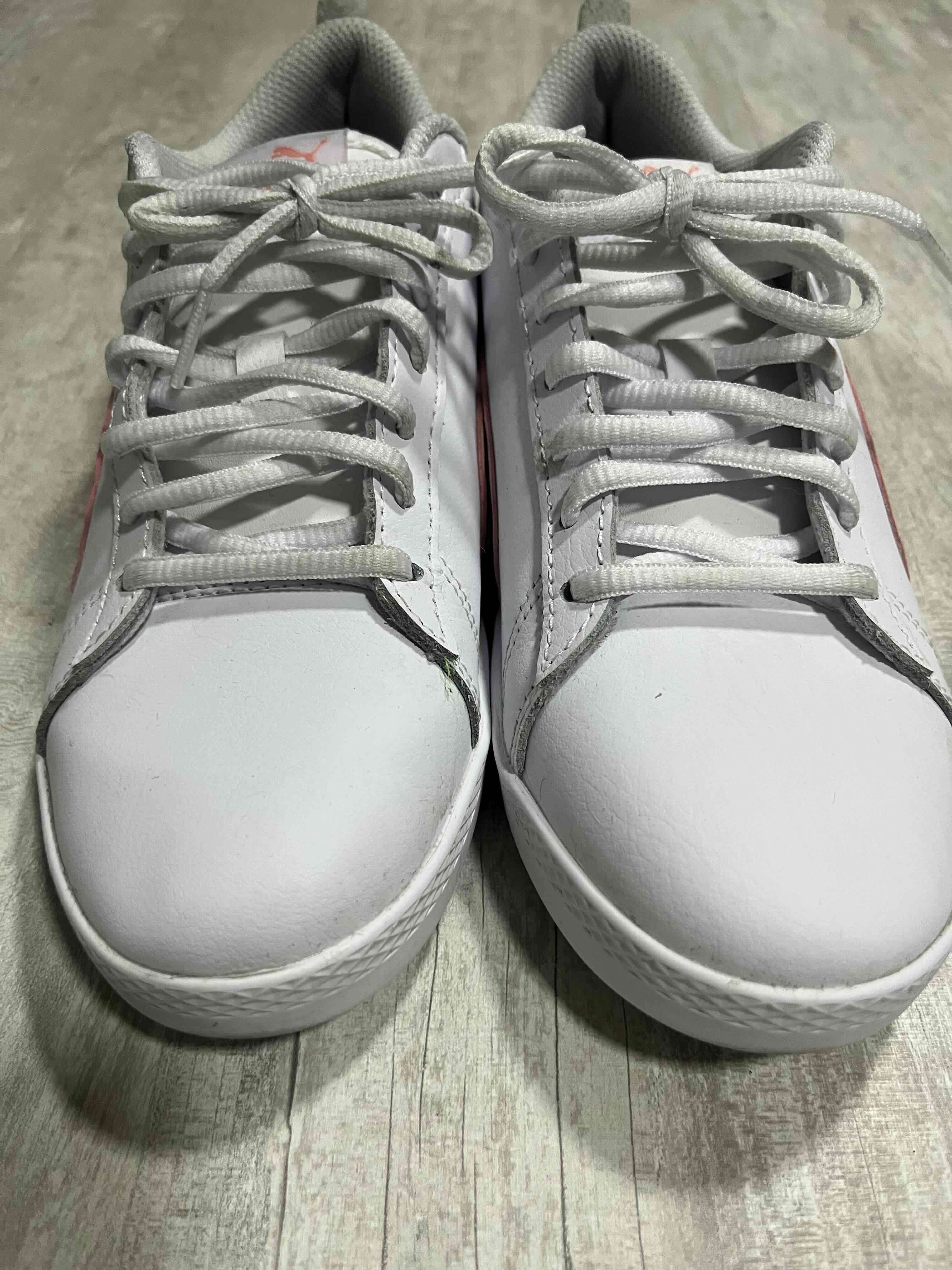 Zapatillas Puma blancas y rosadas - 5