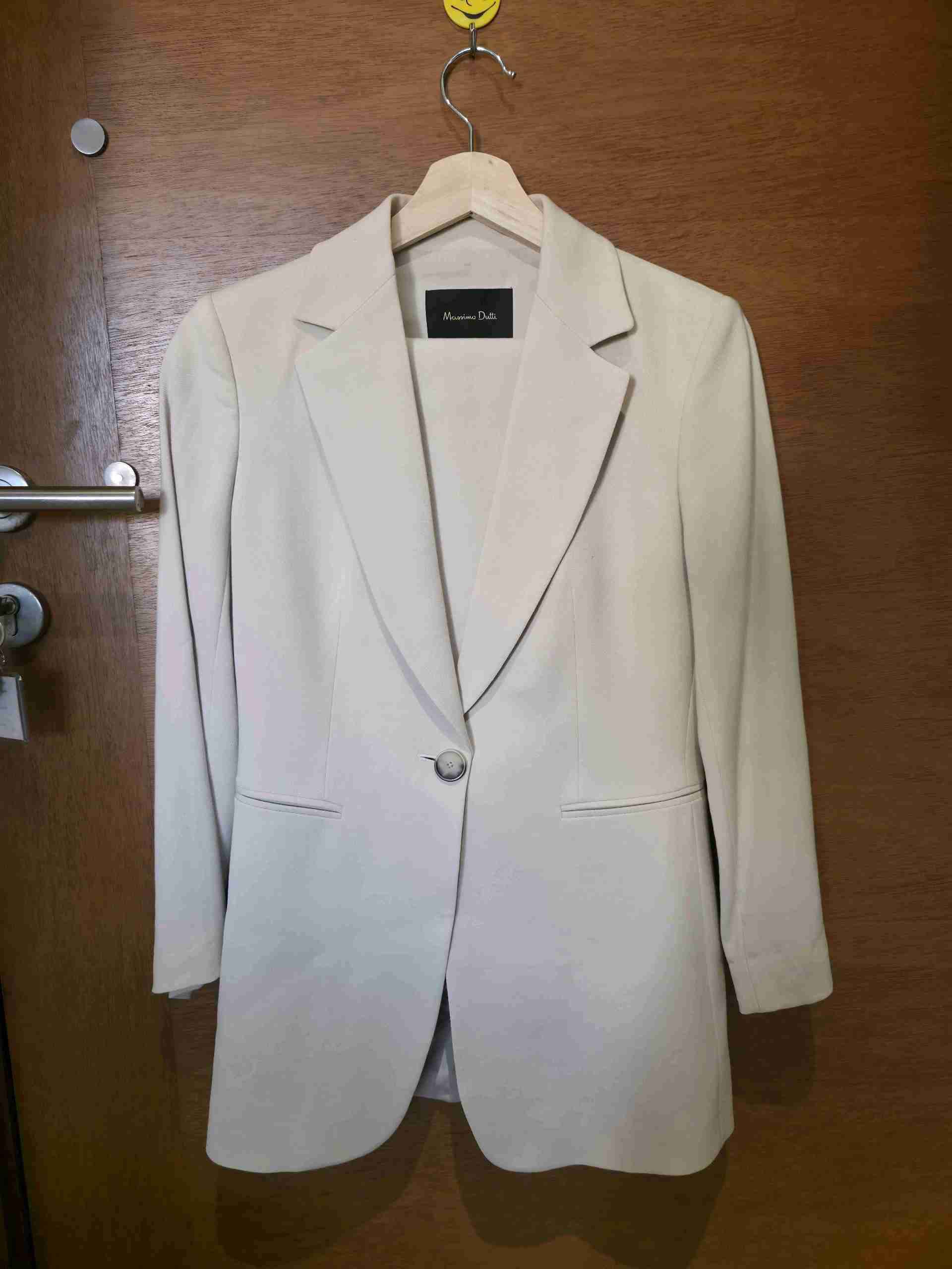Traje de chaqueta beige Massimo Dutti - 1