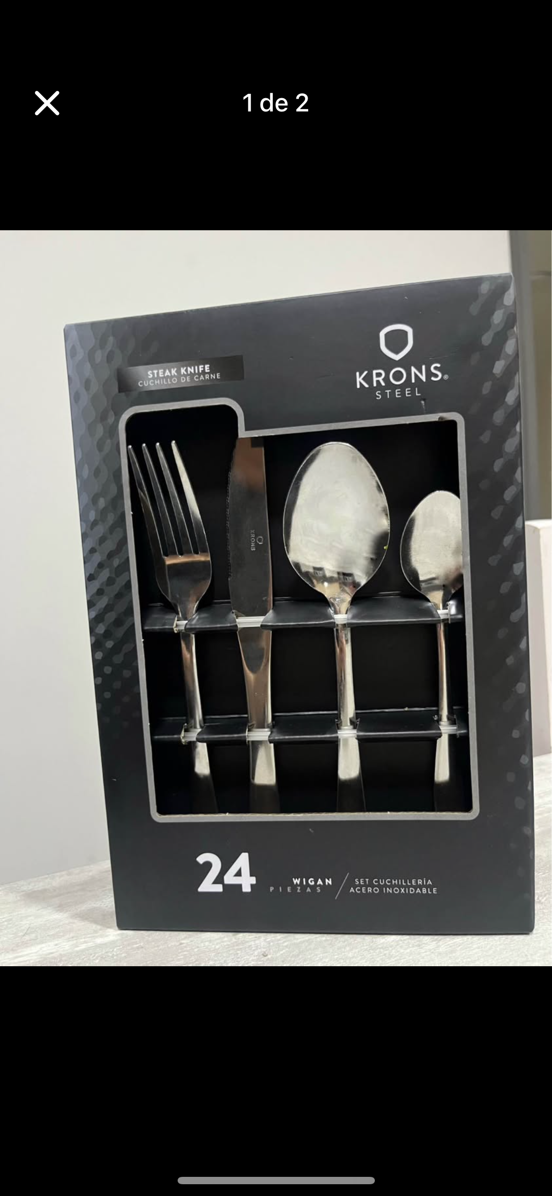 Set de cubiertos acero inoxidable 24 piezas - miniatura 1