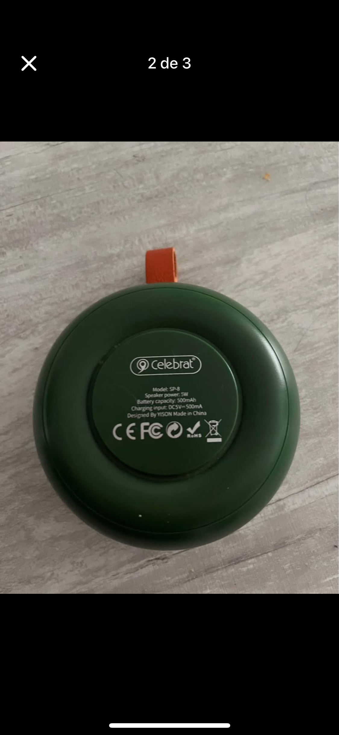 Parlante portátil verde - miniatura 2