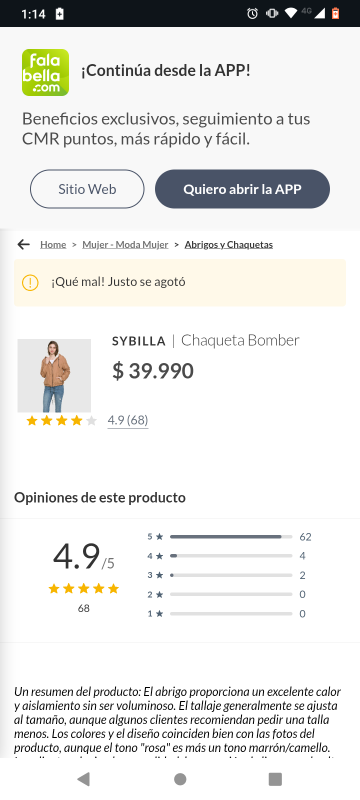 Abrigo cafe con capucha Sybilla - 5