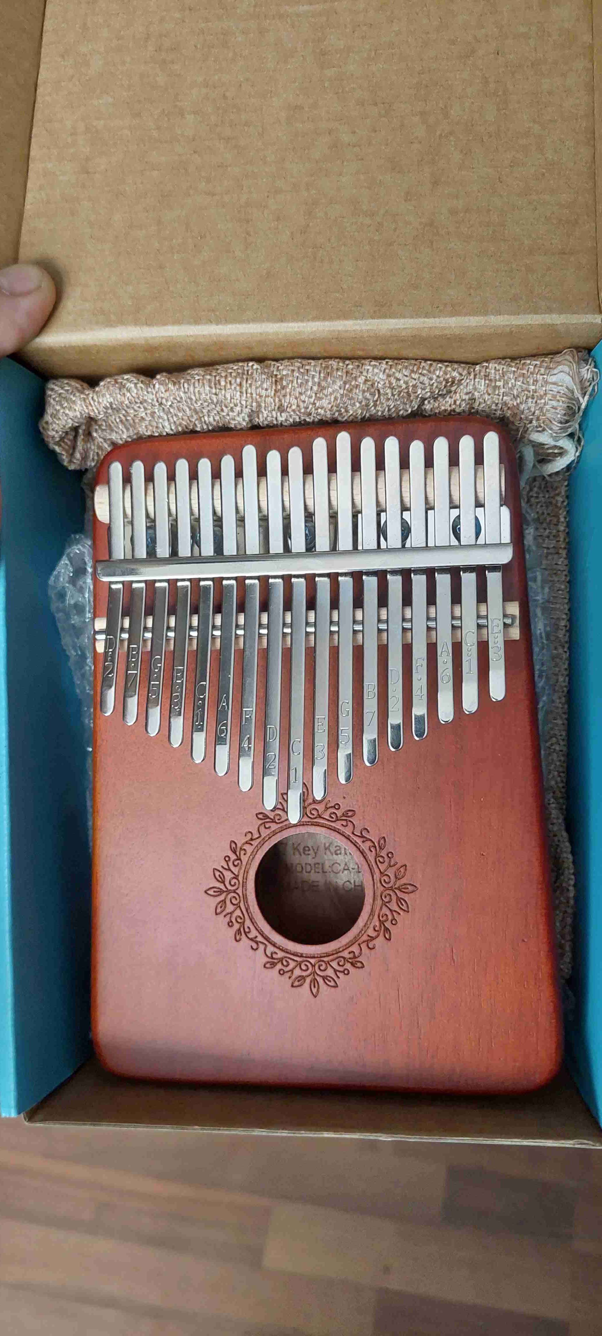 Kalimba de madera 17 teclas - 1