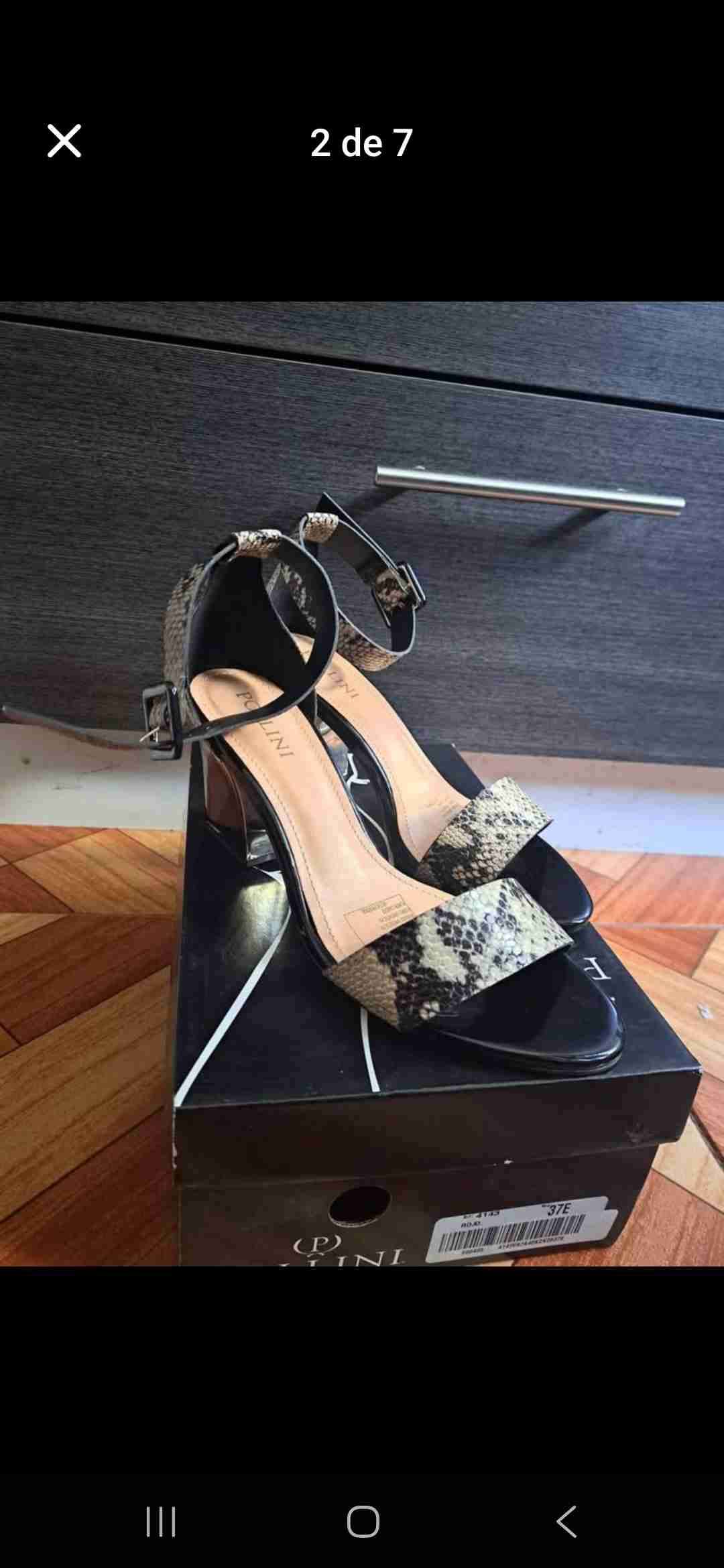 Tacones abiertos negros - miniatura 5