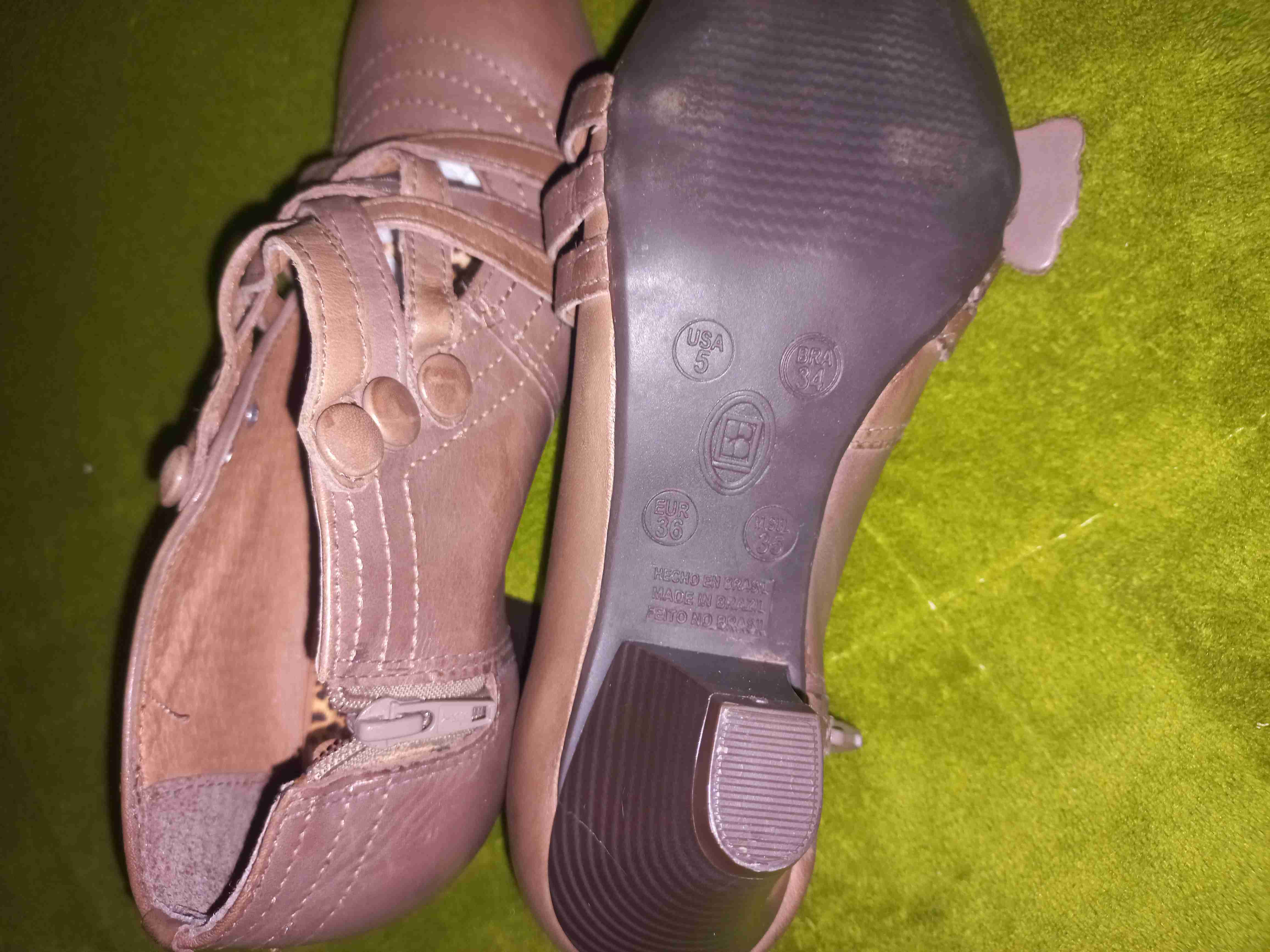 Zapatos marrones de cuero legítimo - miniatura 4