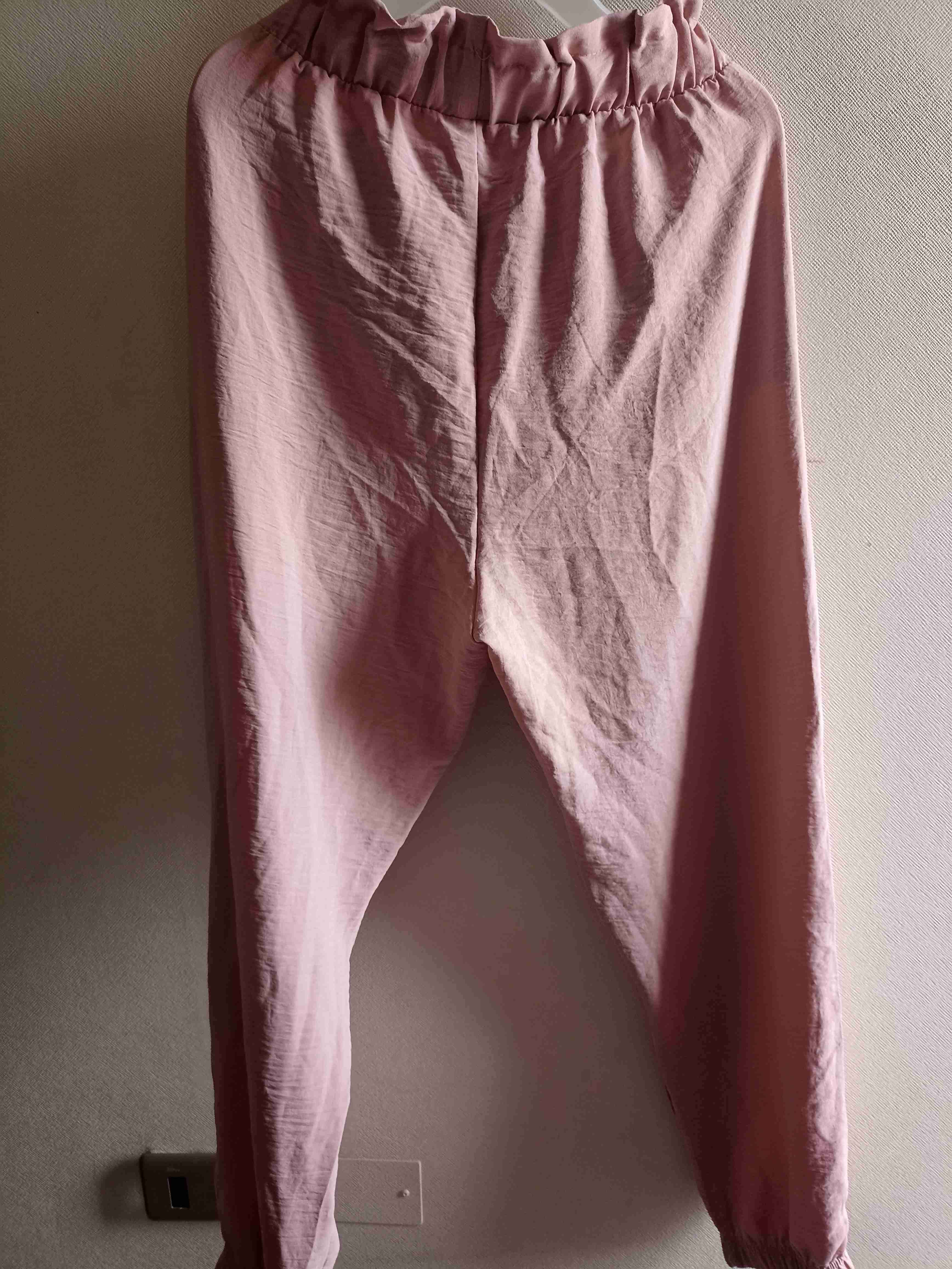 Pantalón rosado con lazo - 2