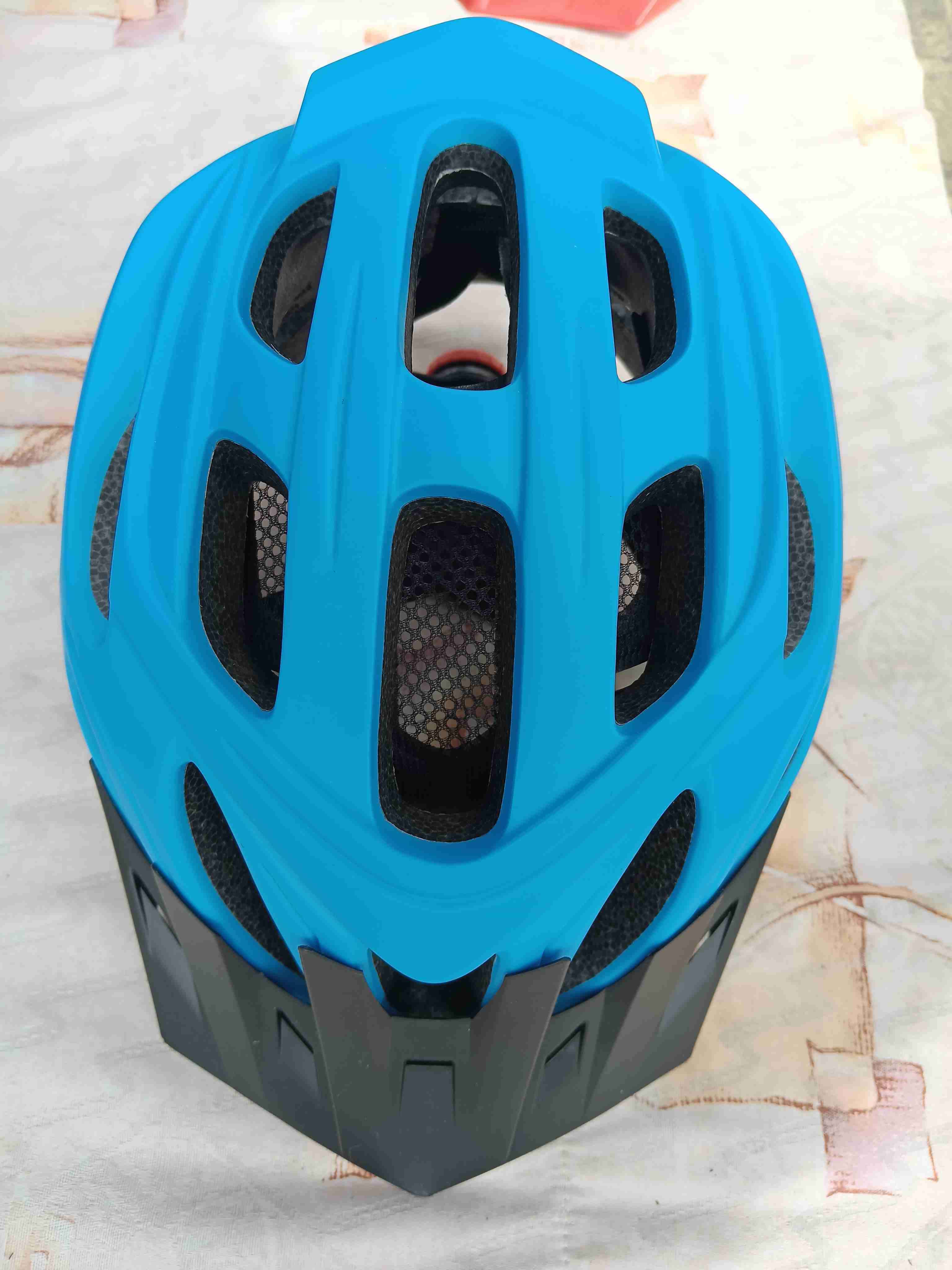 Casco de ciclismo azul - 1