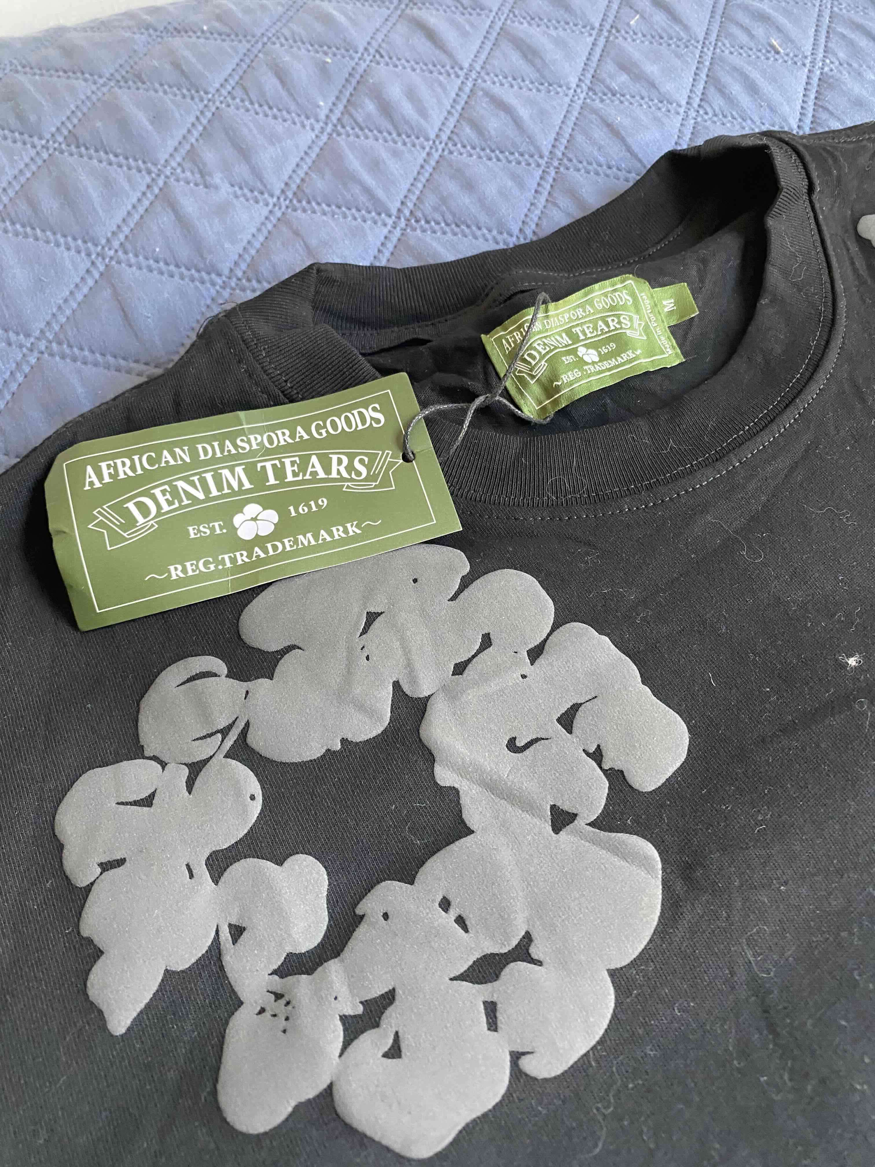 Polera denim tears negra - miniatura 2