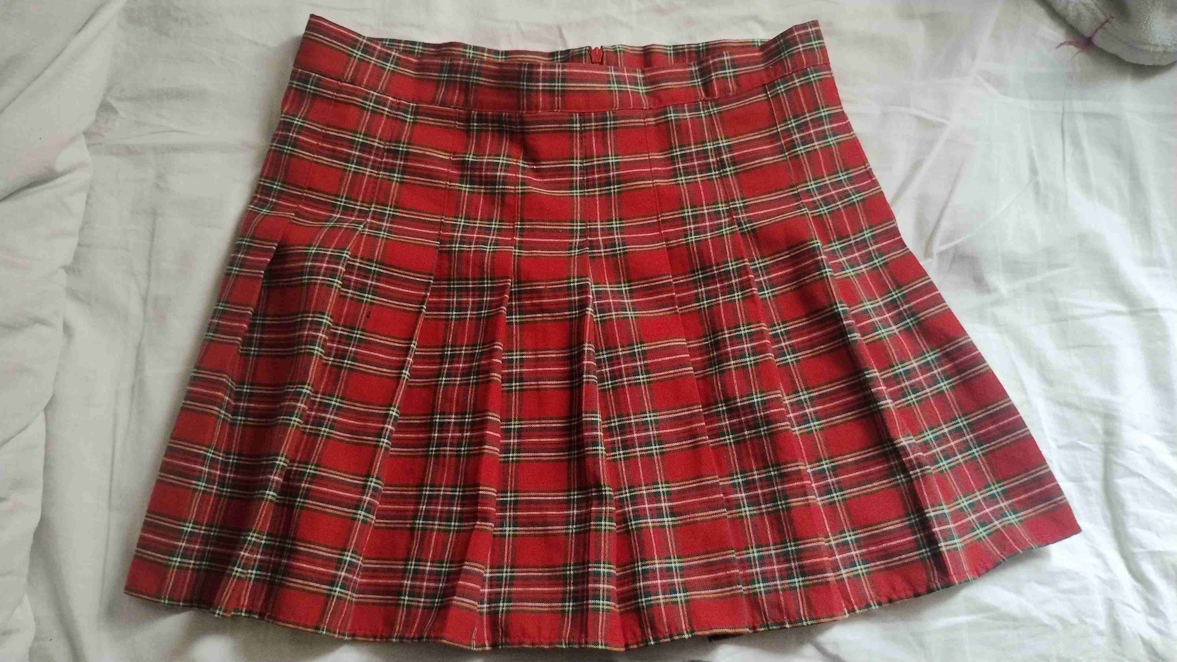 Falda roja escosesa - 1