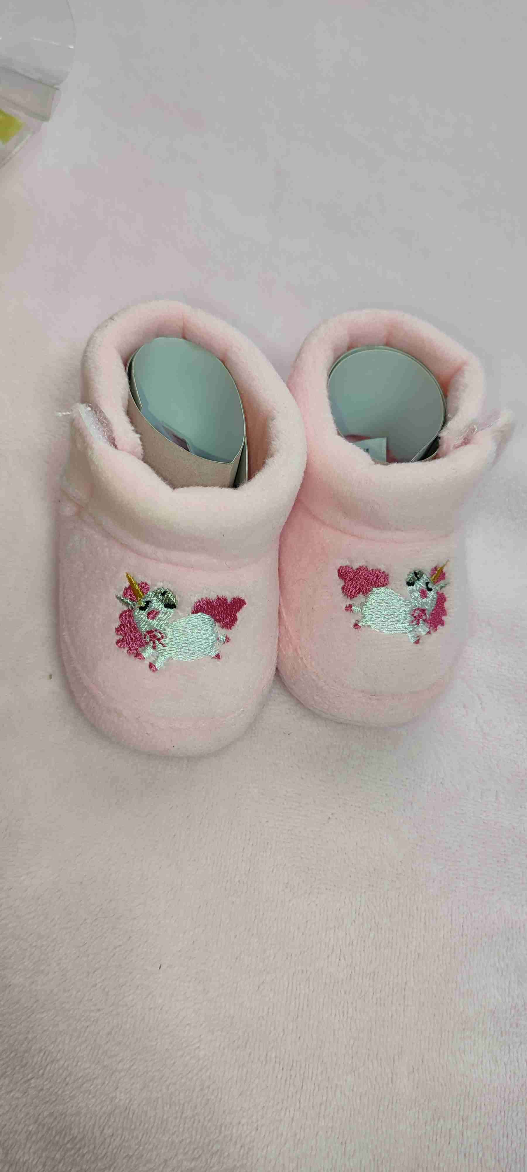 Pantuflas bebé rosadas nuevas! - miniatura 2