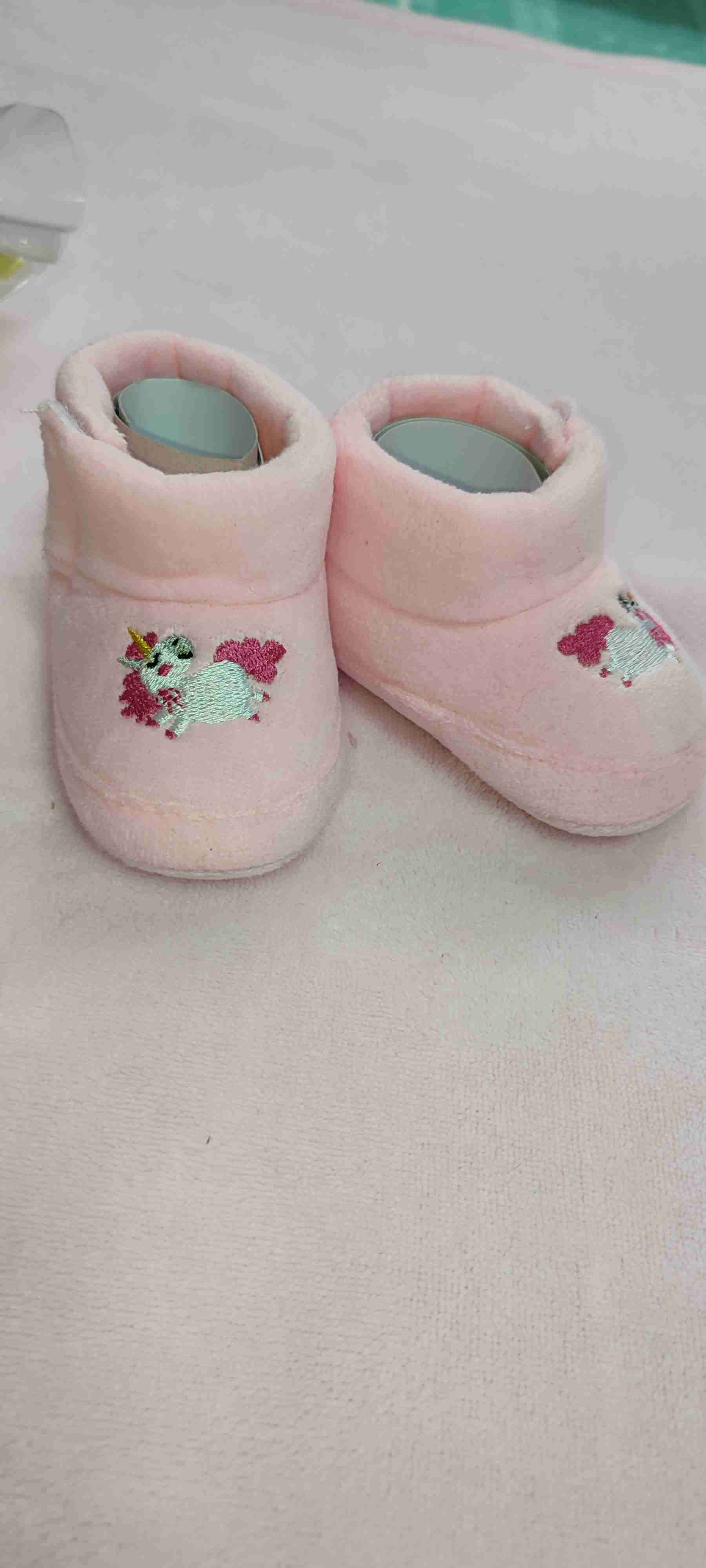 Pantuflas bebé rosadas nuevas! - miniatura 3