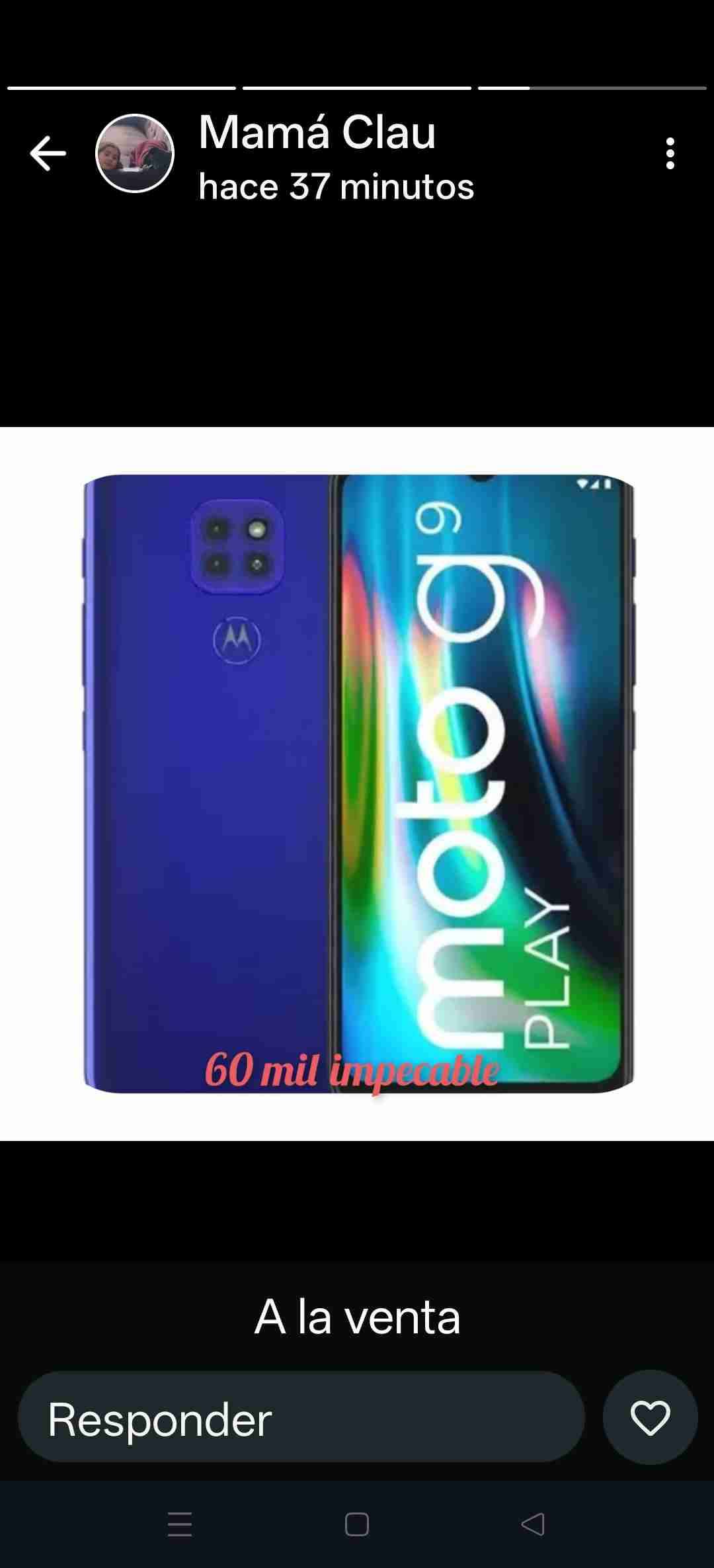 Smartphone Moto G9 Play azul - miniatura 1